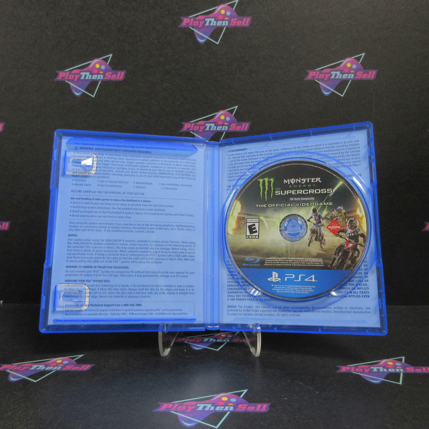 Monster Energy Supercross The Official Videogame PS4 PlayStation 4 AD - Very Good