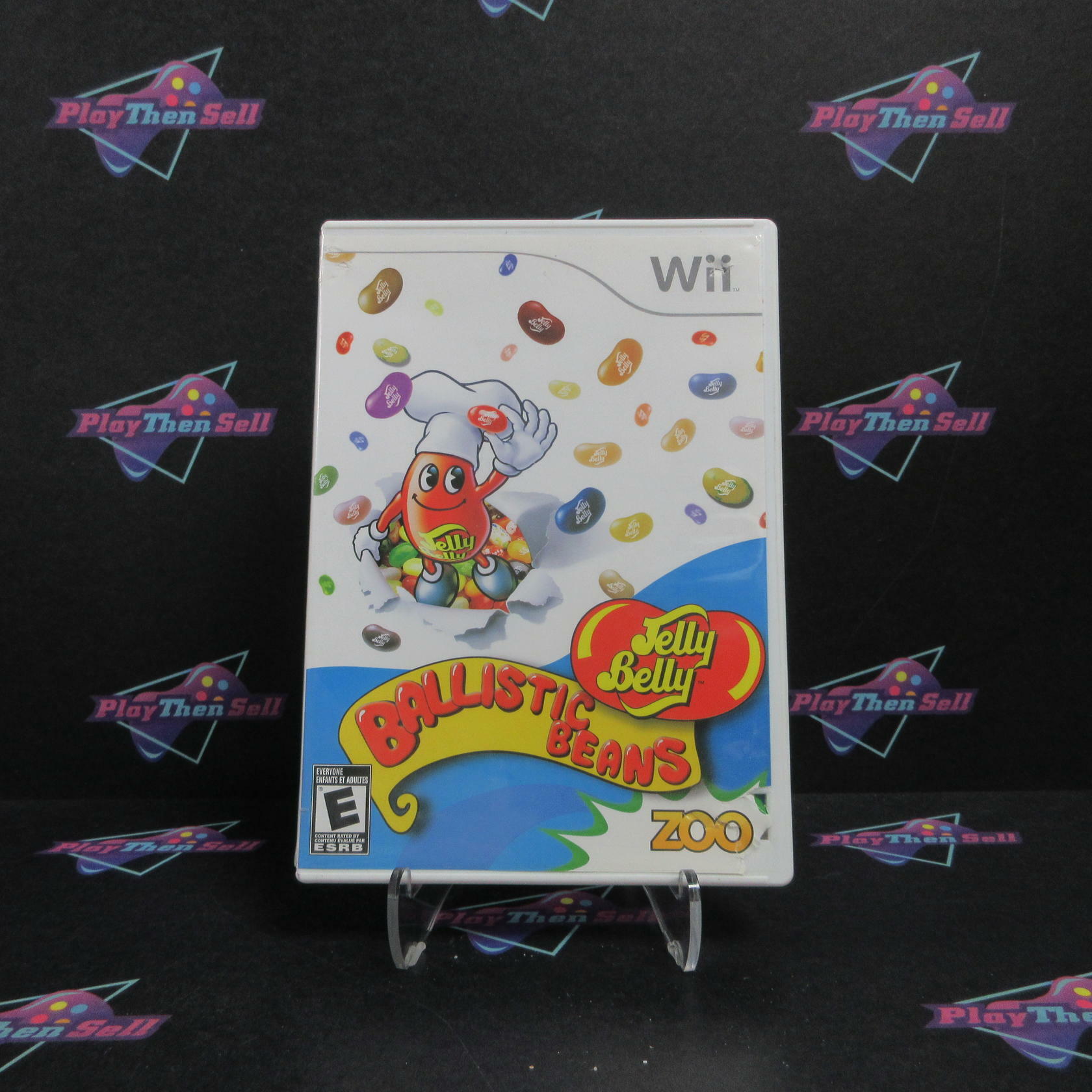 Jelly Belly Ballistic Beans Nintendo Wii AD Complete CIB - Very Good