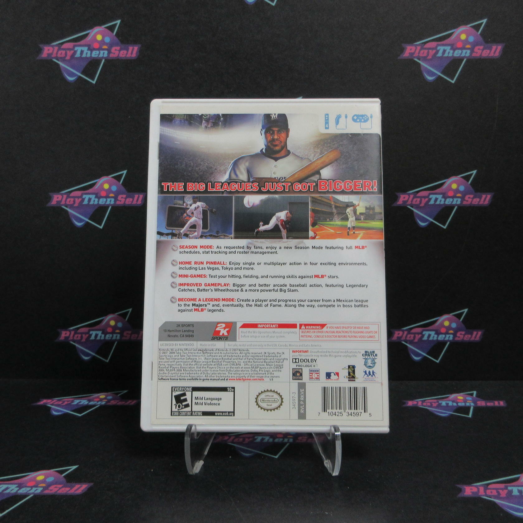 The Bigs 2 Nintendo Wii AD Complete CIB - Very Good