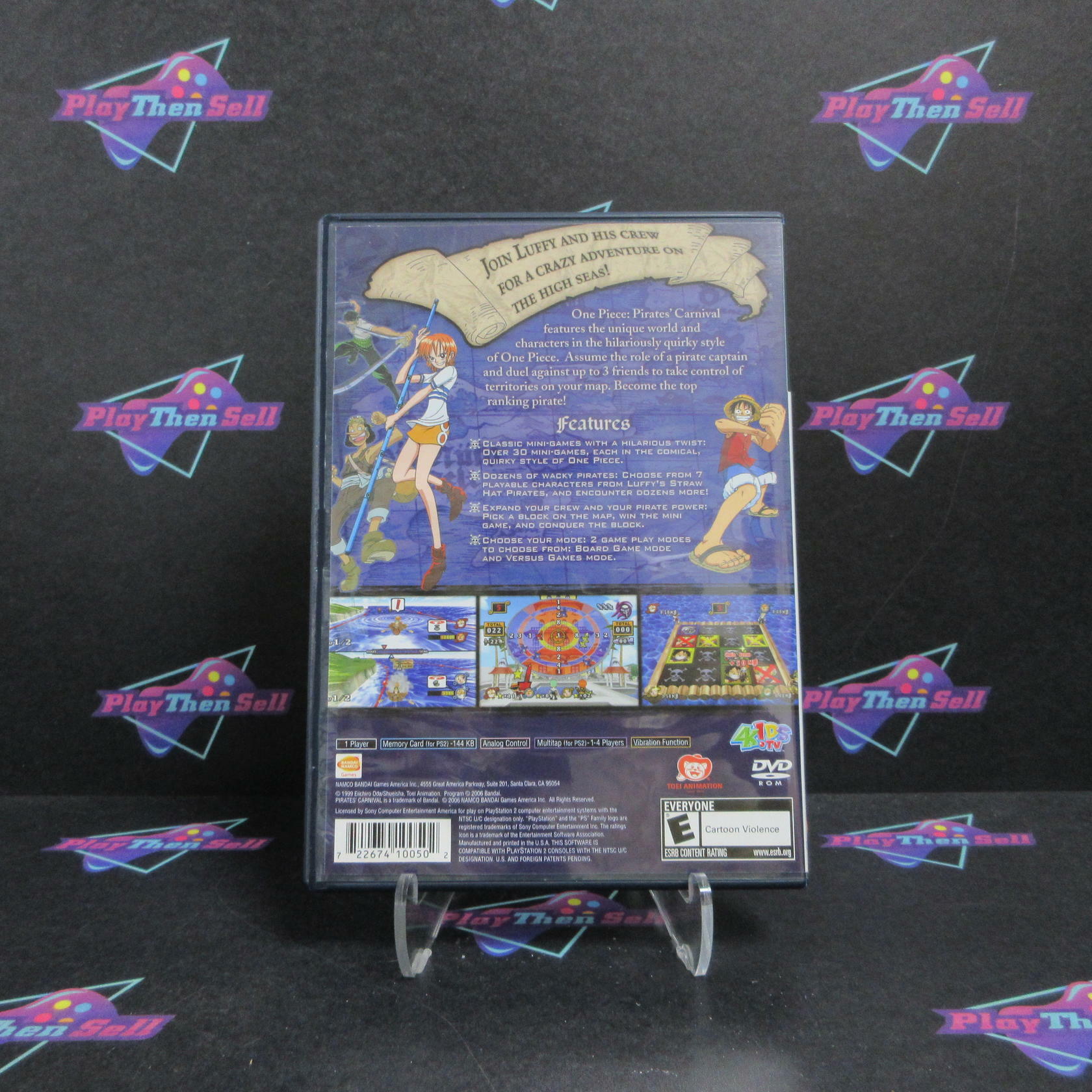One Piece Pirates Carnival PS2 PlayStation 2 AD Complete CIB - Very Good