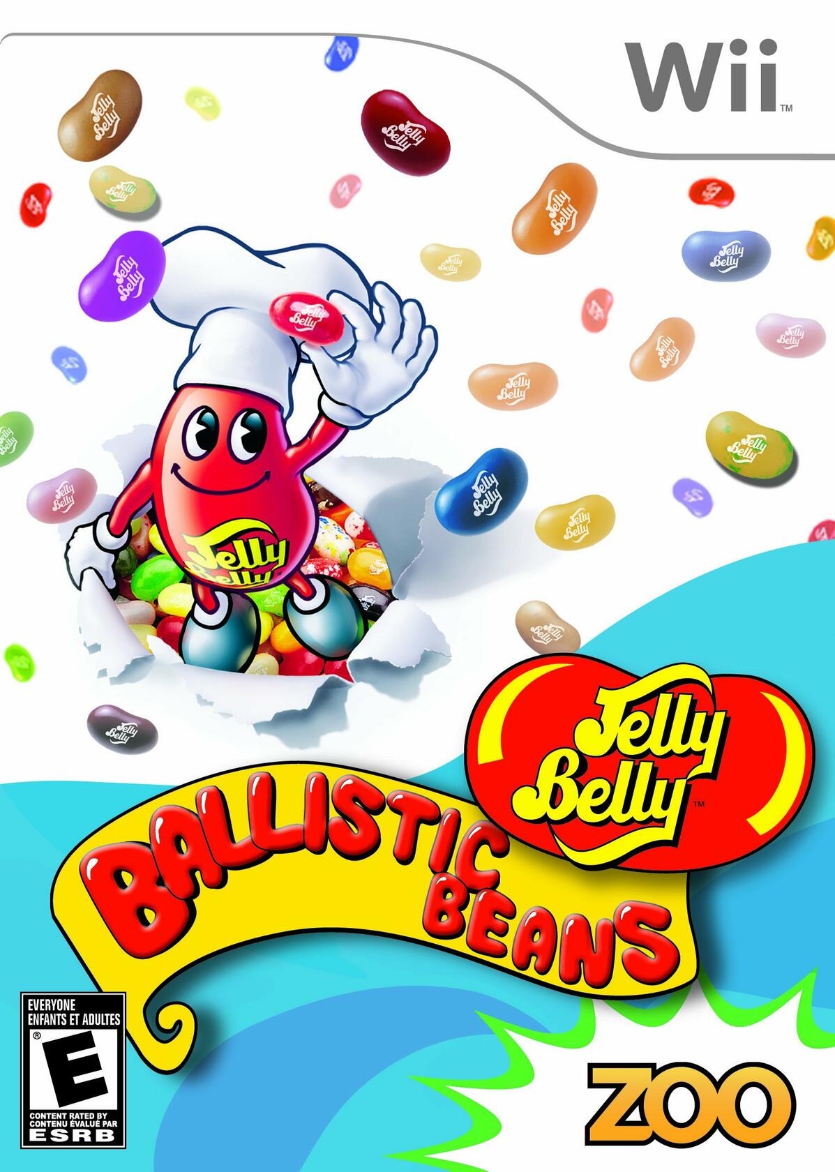Jelly Belly Ballistic Beans Nintendo Wii AD Complete CIB - Very Good