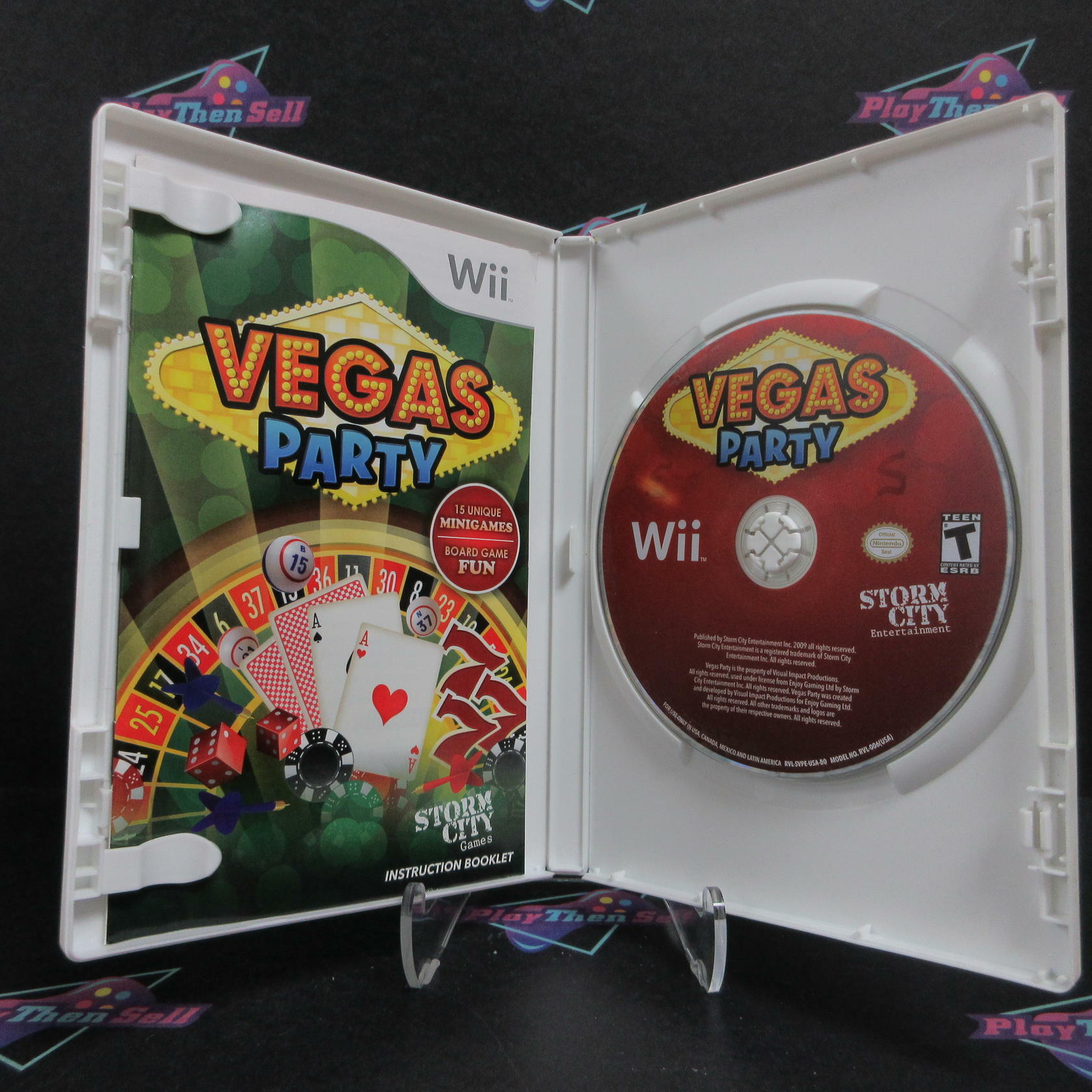 Vegas Party Nintendo Wii DD Complete CIB - Very Good
