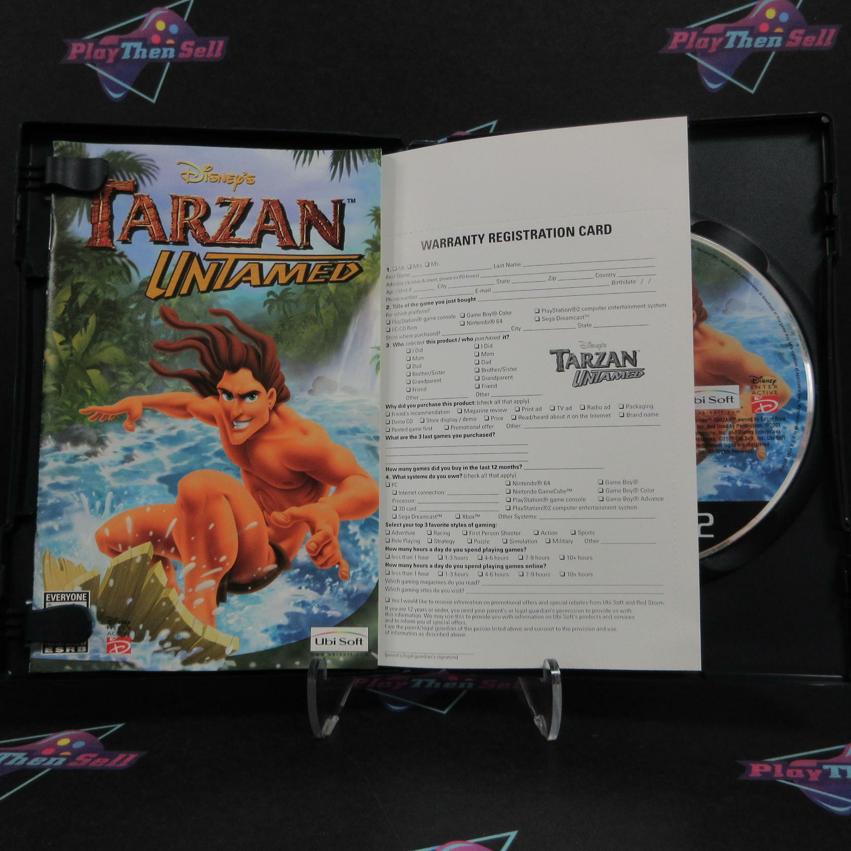 Tarzan Untamed PS2 PlayStation 2 + Reg Card Complete - Excellent