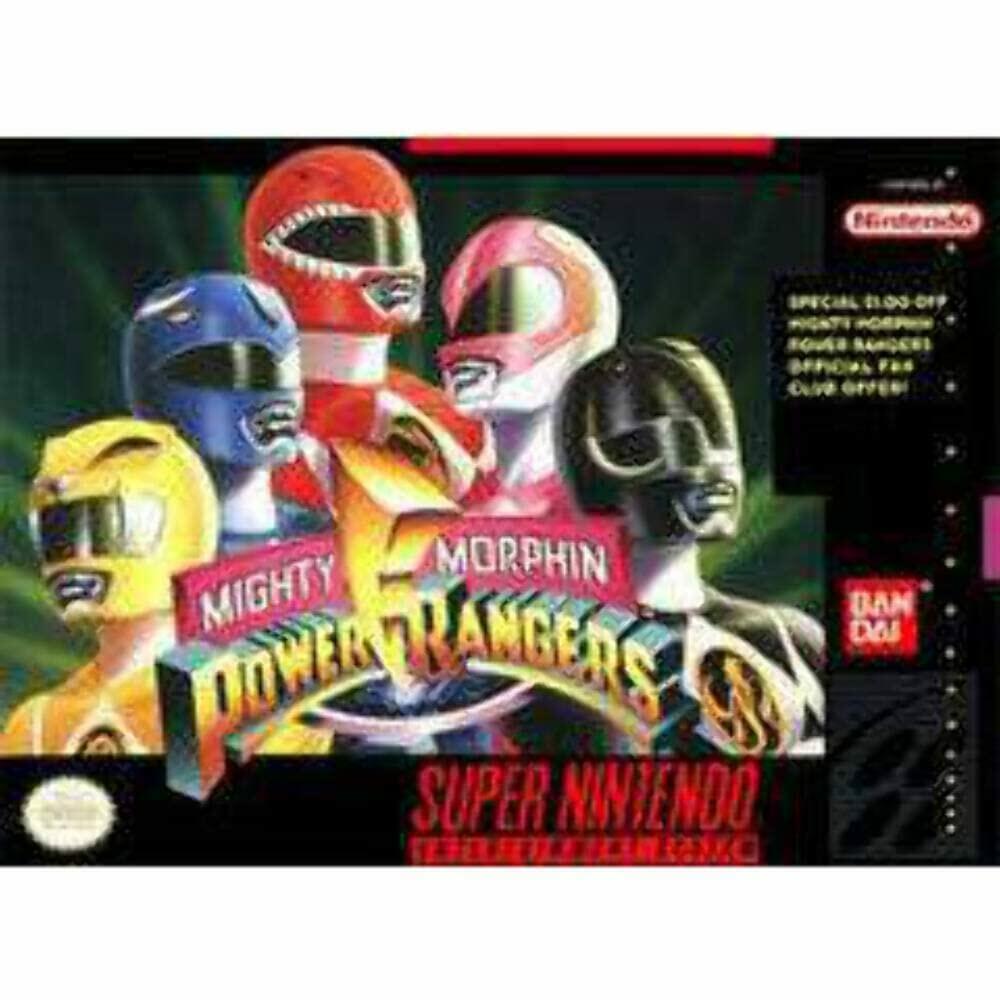 Mighty Morphin Power Rangers Super Nintendo SNES - Refurbished