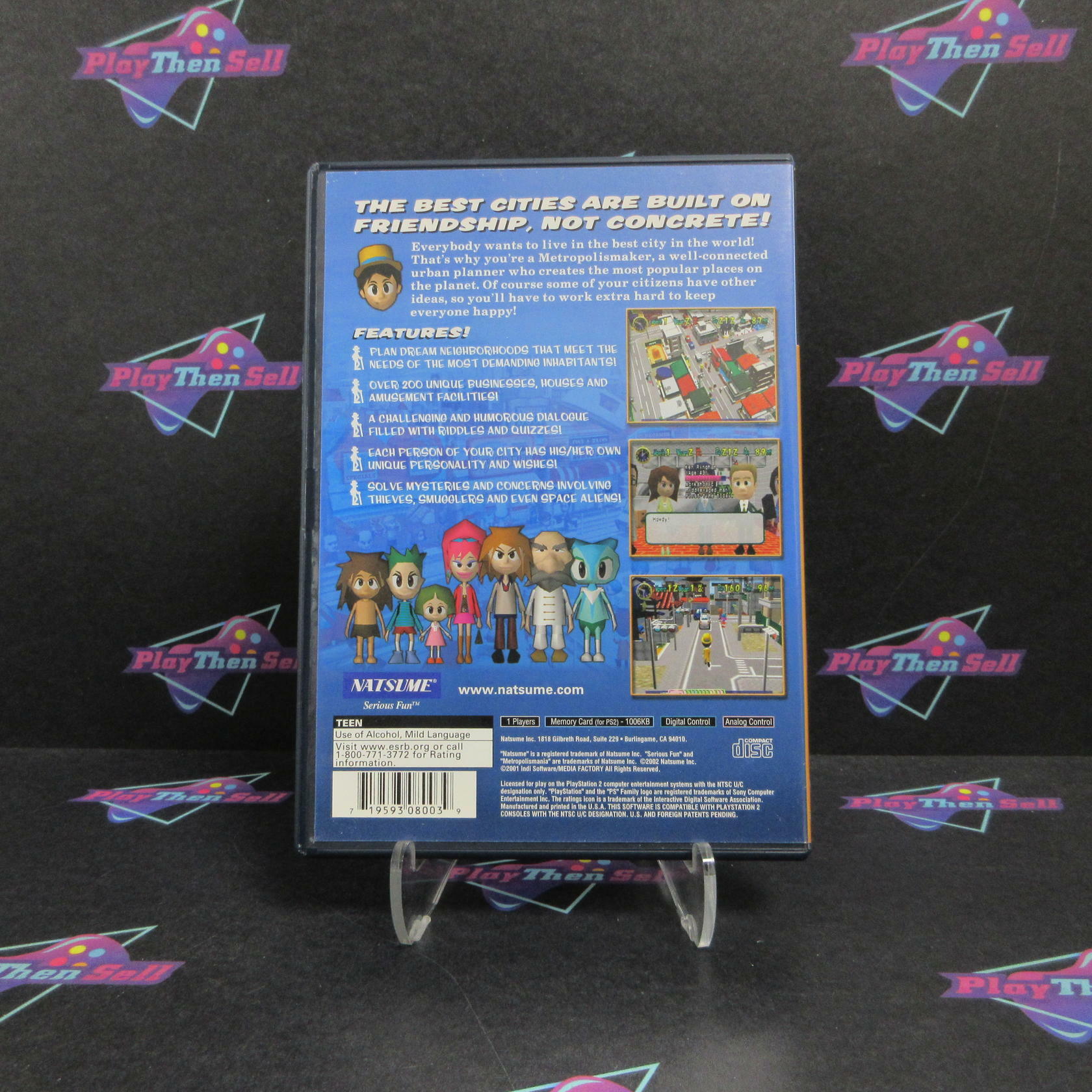 Metropolismania PS2 PlayStation 2 + Reg Card Complete - Excellent