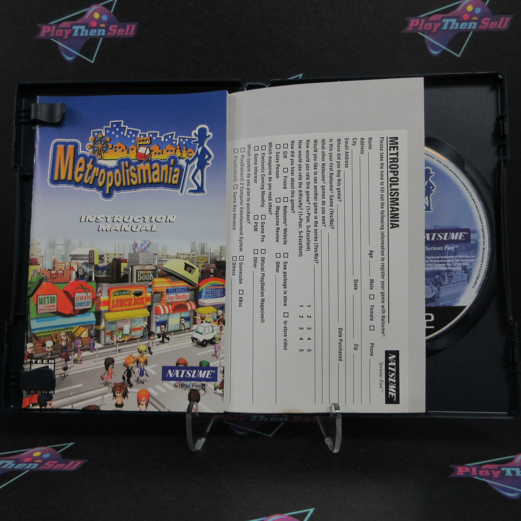 Metropolismania PS2 PlayStation 2 + Reg Card Complete - Excellent