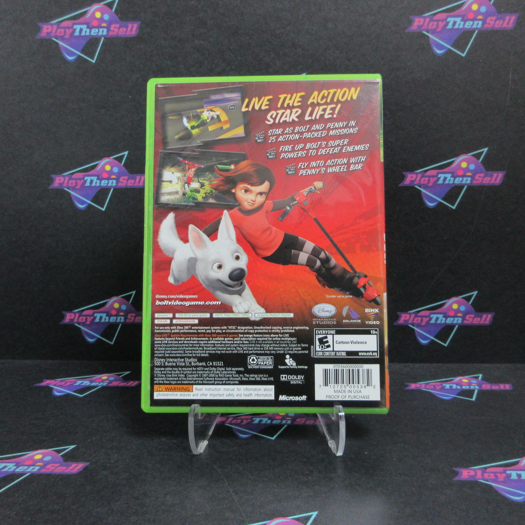 Bolt Xbox 360 + Reg Card Complete - Excellent