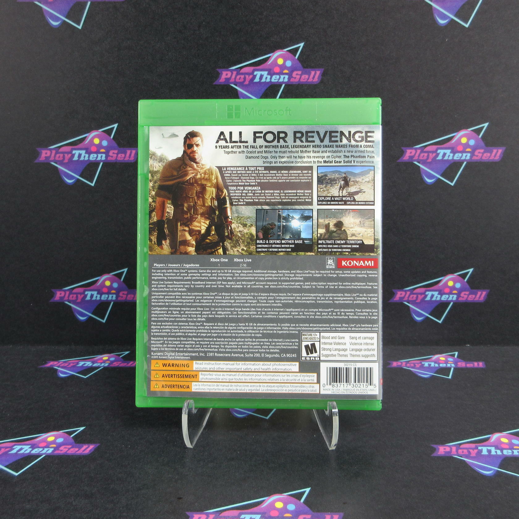 Metal Gear Solid V The Phantom Pain Xbox One Complete - Refurbished