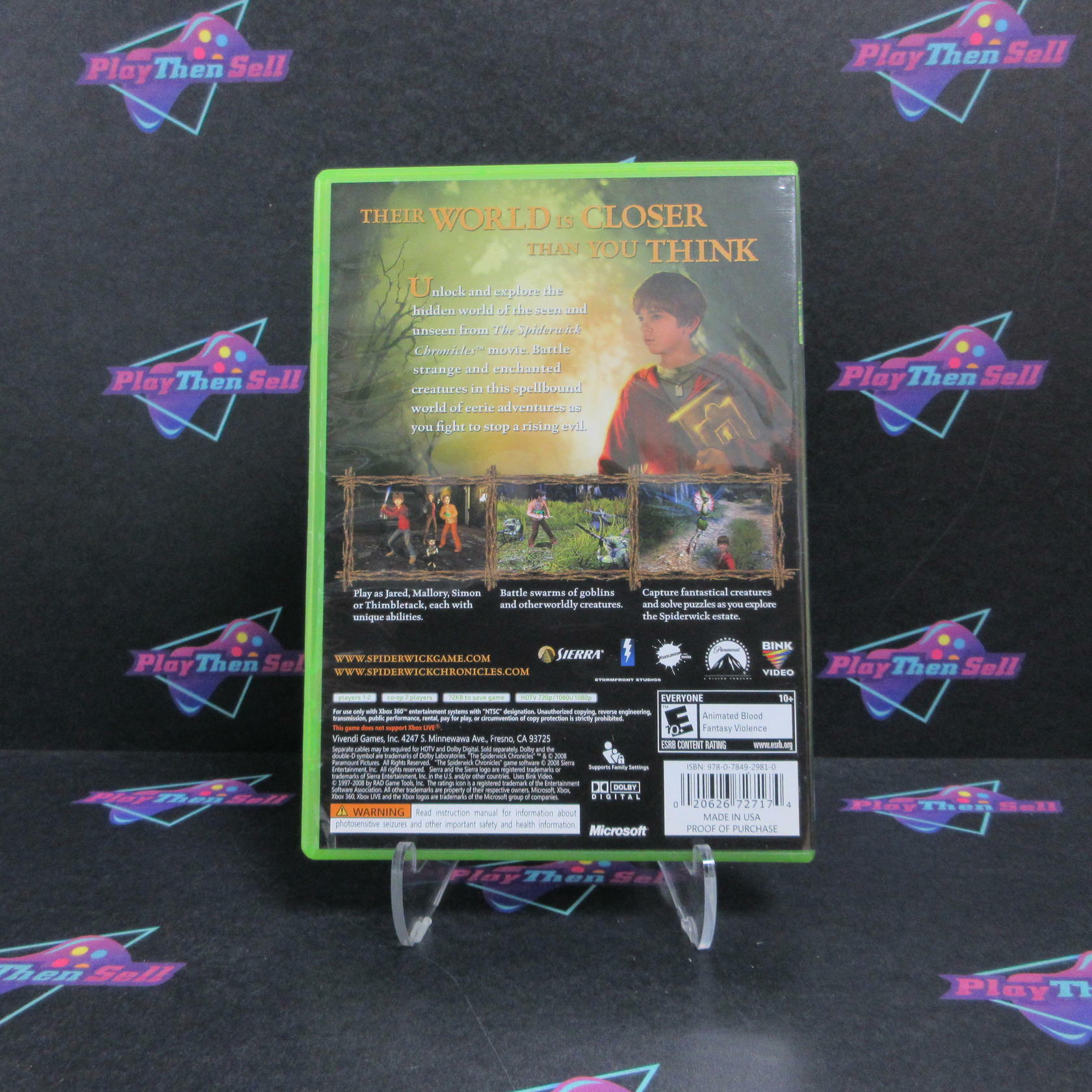 The Spiderwick Chronicles Xbox 360 Complete - Excellent