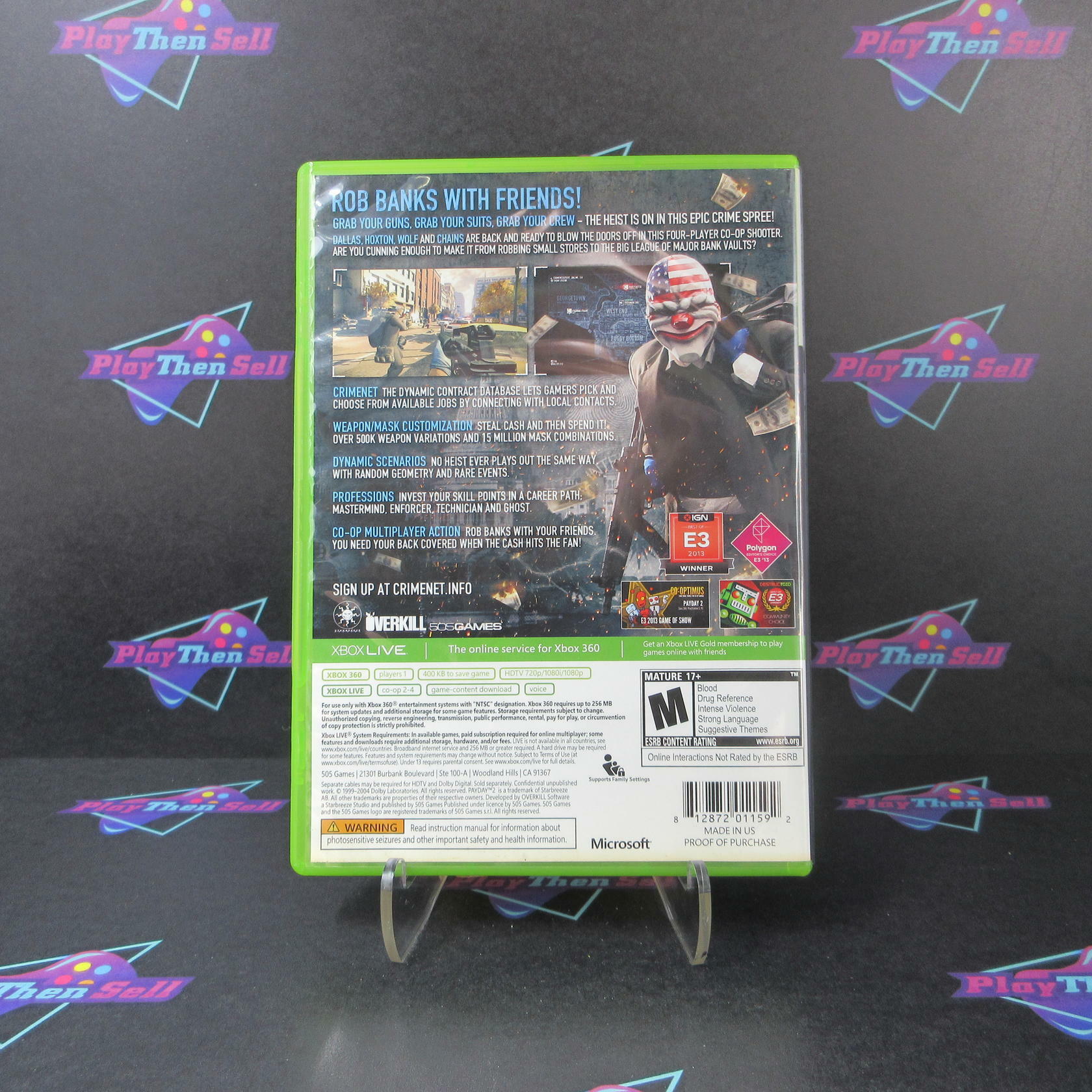 Payday 2 Xbox 360 Complete - Excellent