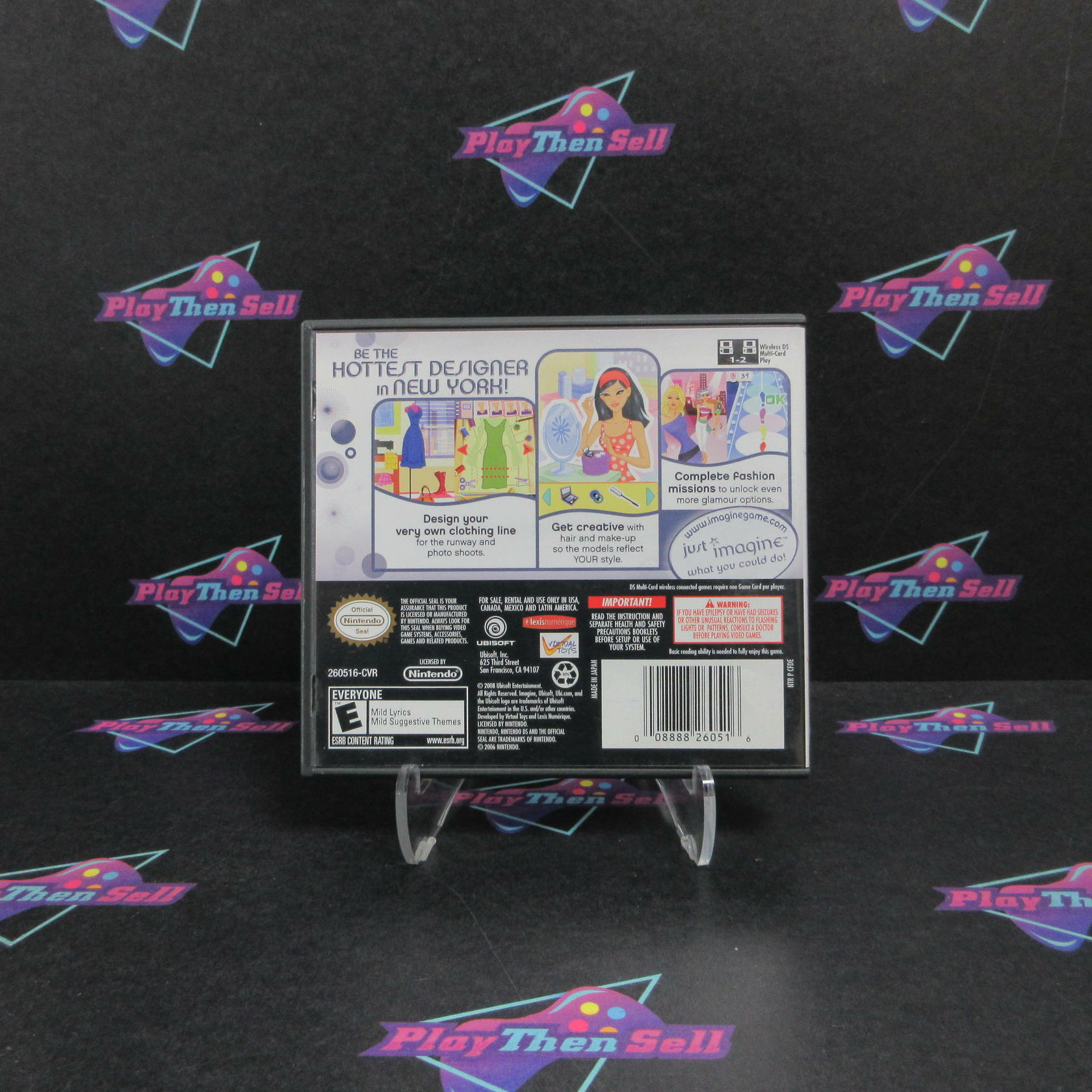 Imagine Fashion Designer New York Nintendo DS Complete - Excellent