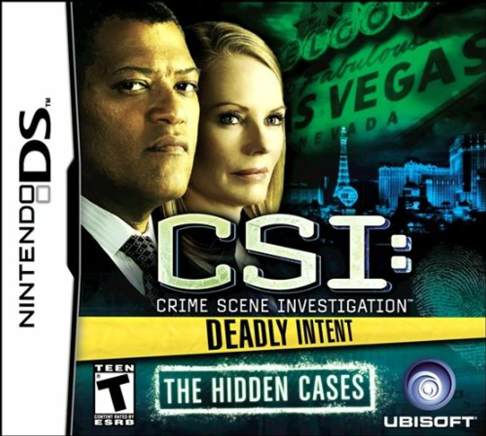 CSI Deadly Intent The Hidden Cases Nintendo DS Complete - Refurbished