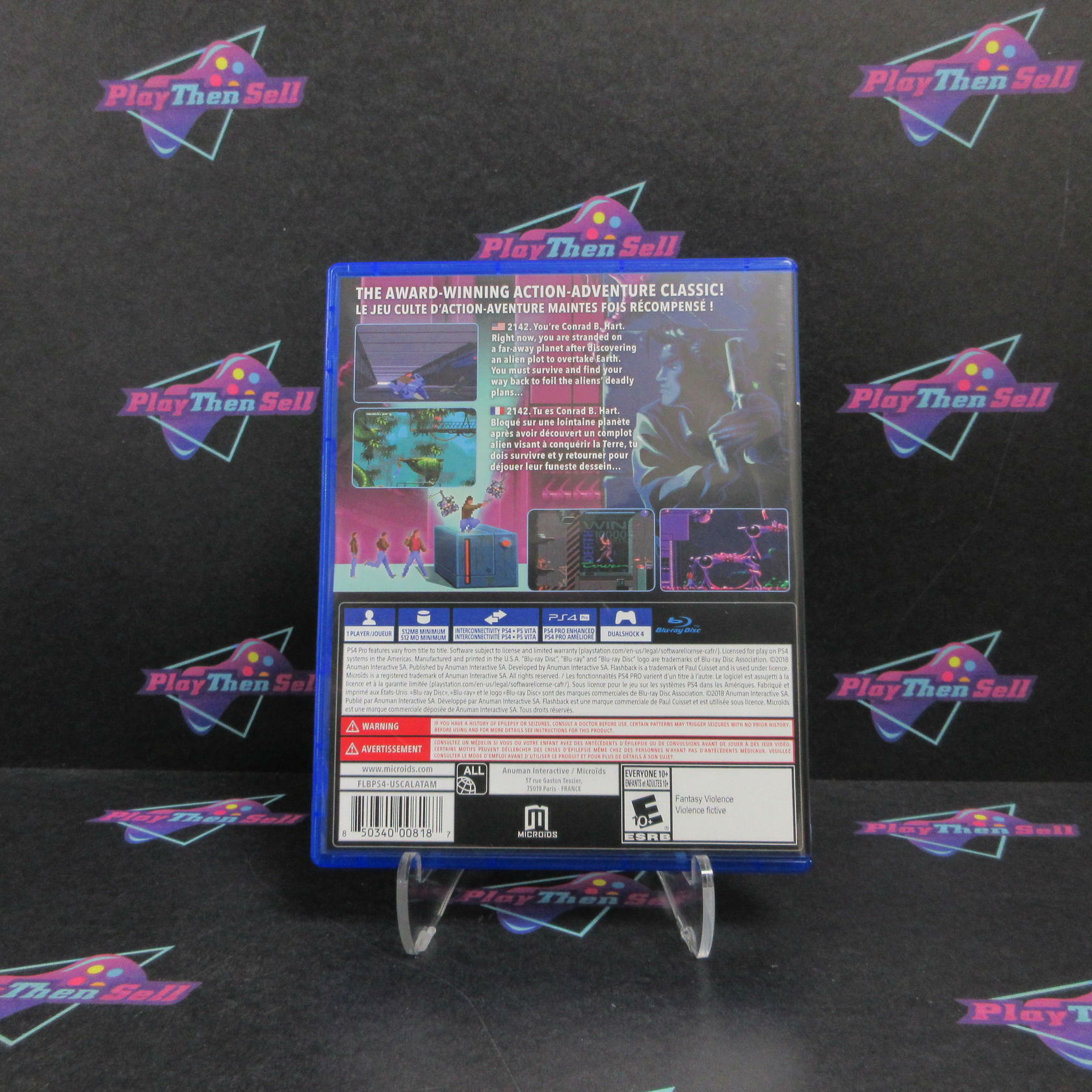 Flashback PS4 PlayStation 4 - Like New