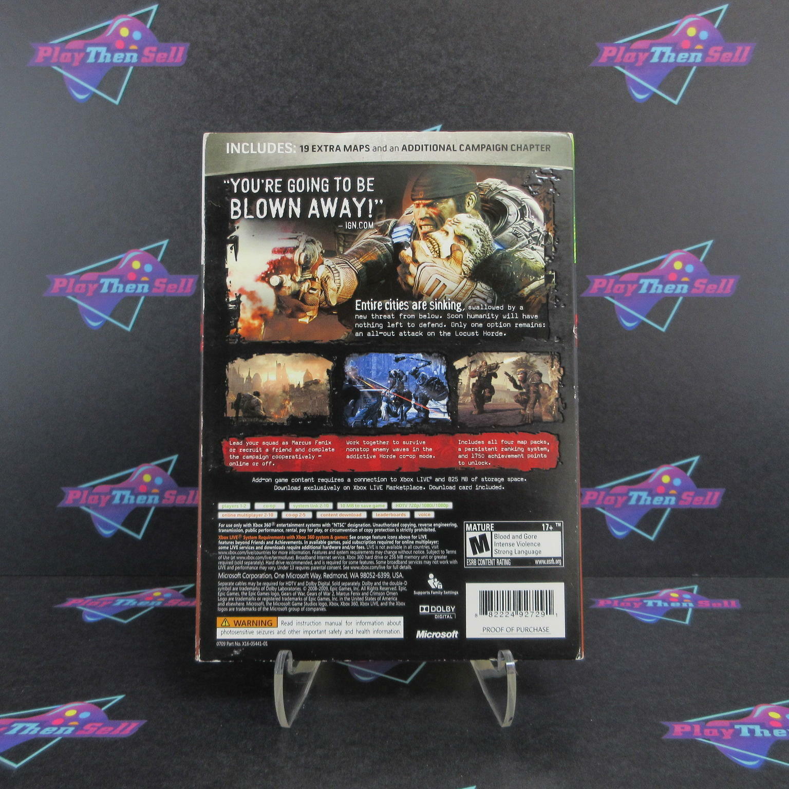 Gears of War 2 The Complete Collection GOTY Edition Xbox 360 - Like New