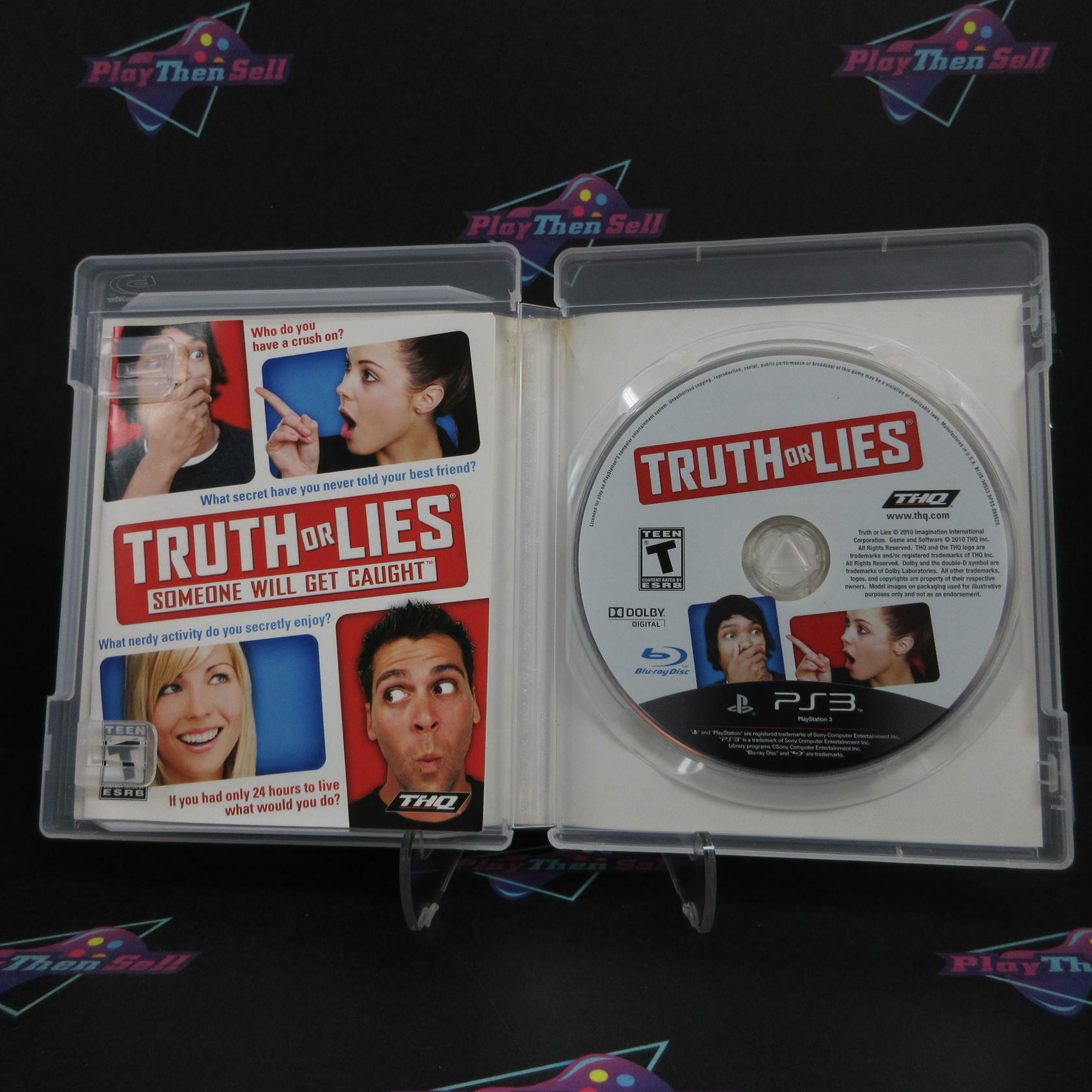Truth or Lies PS3 PlayStation 3 AD Complete CIB - Very Good