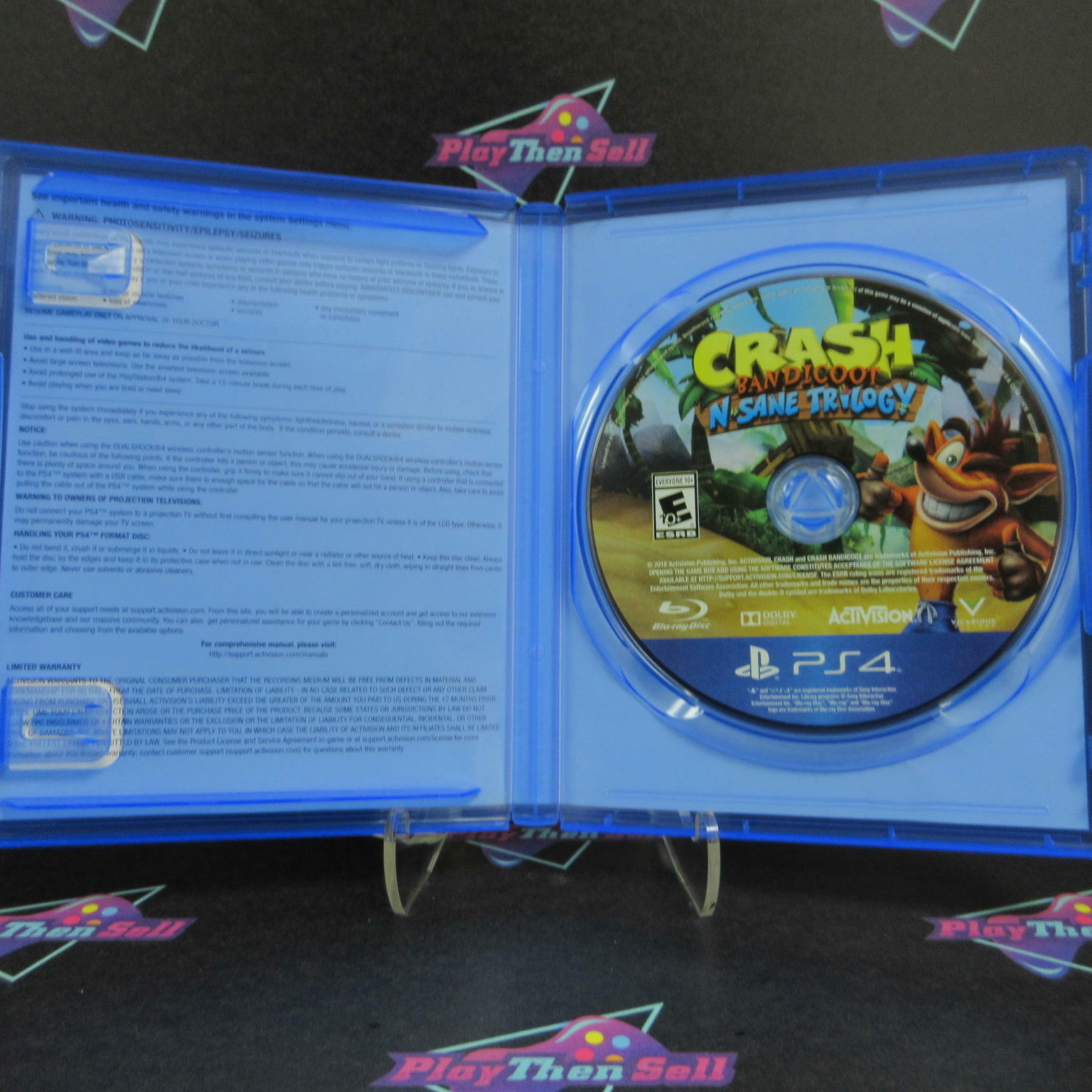 Crash Bandicoot N Sane Trilogy PS4 PlayStation 4 Complete - Excellent