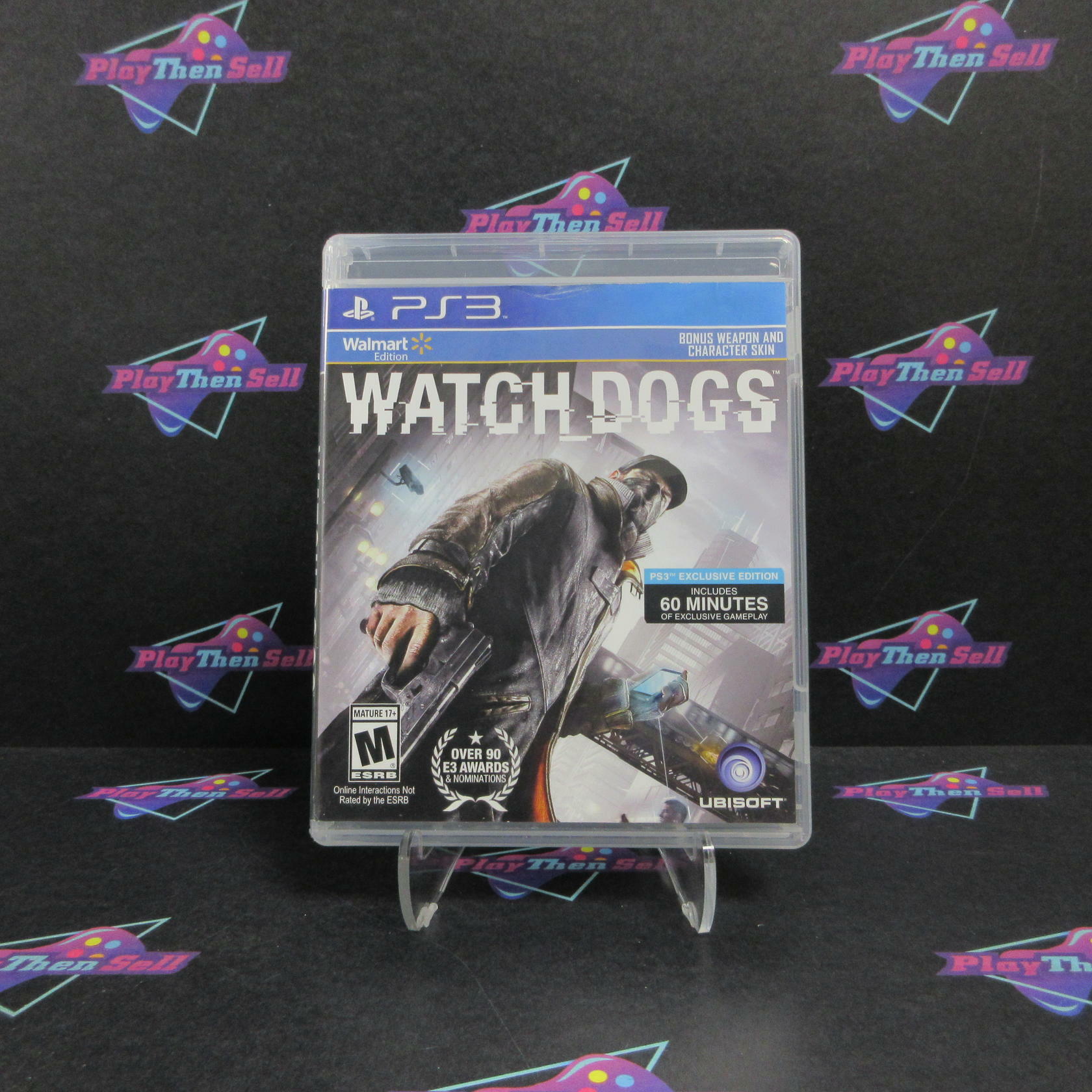 Watch Dogs Walmart Edition PS3 PlayStation 3 AD Complete CIB - Very Good