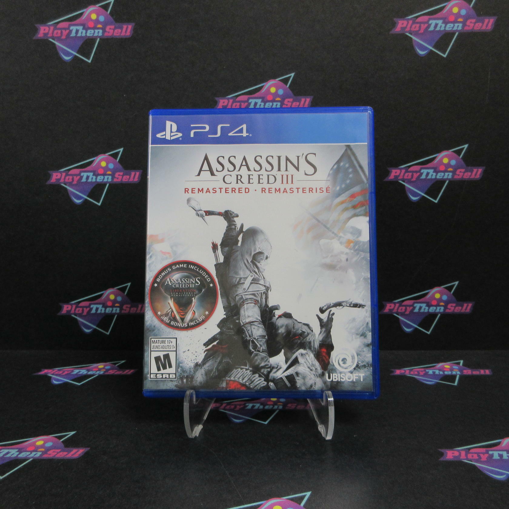 Assassin's Creed III 3 Remastered PS4 PlayStation 4 Complete - Excellent