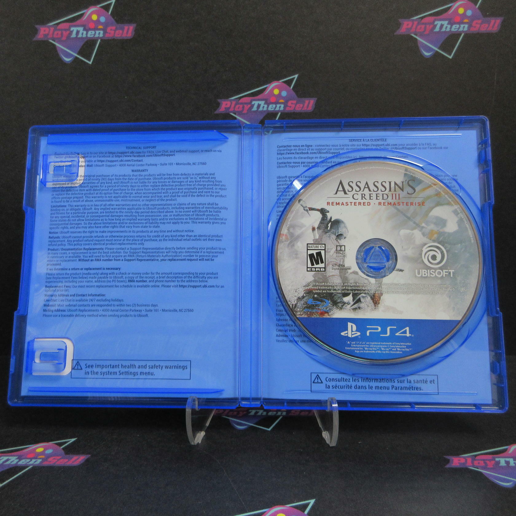 Assassin's Creed III 3 Remastered PS4 PlayStation 4 Complete - Excellent