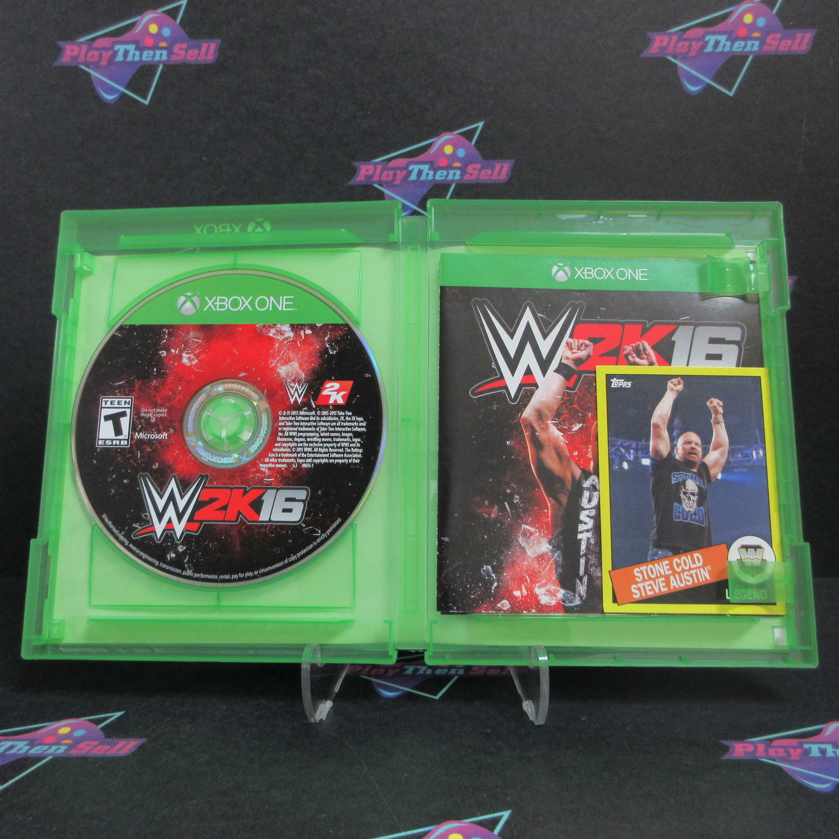 WWE 2K16 Xbox One + Trading Card Complete - Refurbished