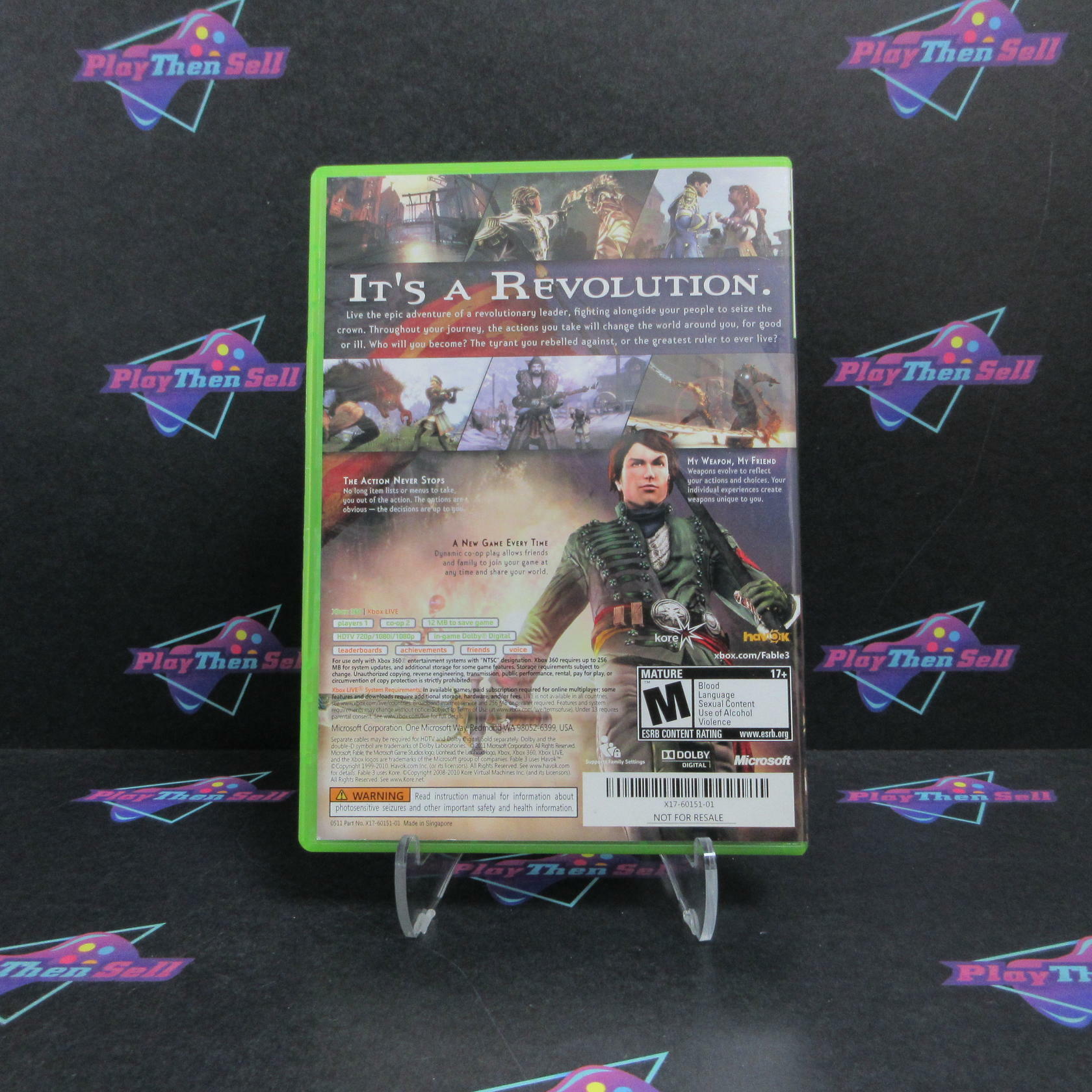 Fable III 3 Xbox 360 NFRS Complete - Excellent