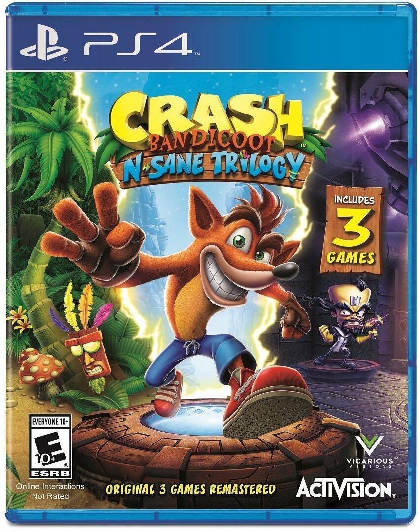 Crash Bandicoot N Sane Trilogy PS4 PlayStation 4 Complete - Excellent