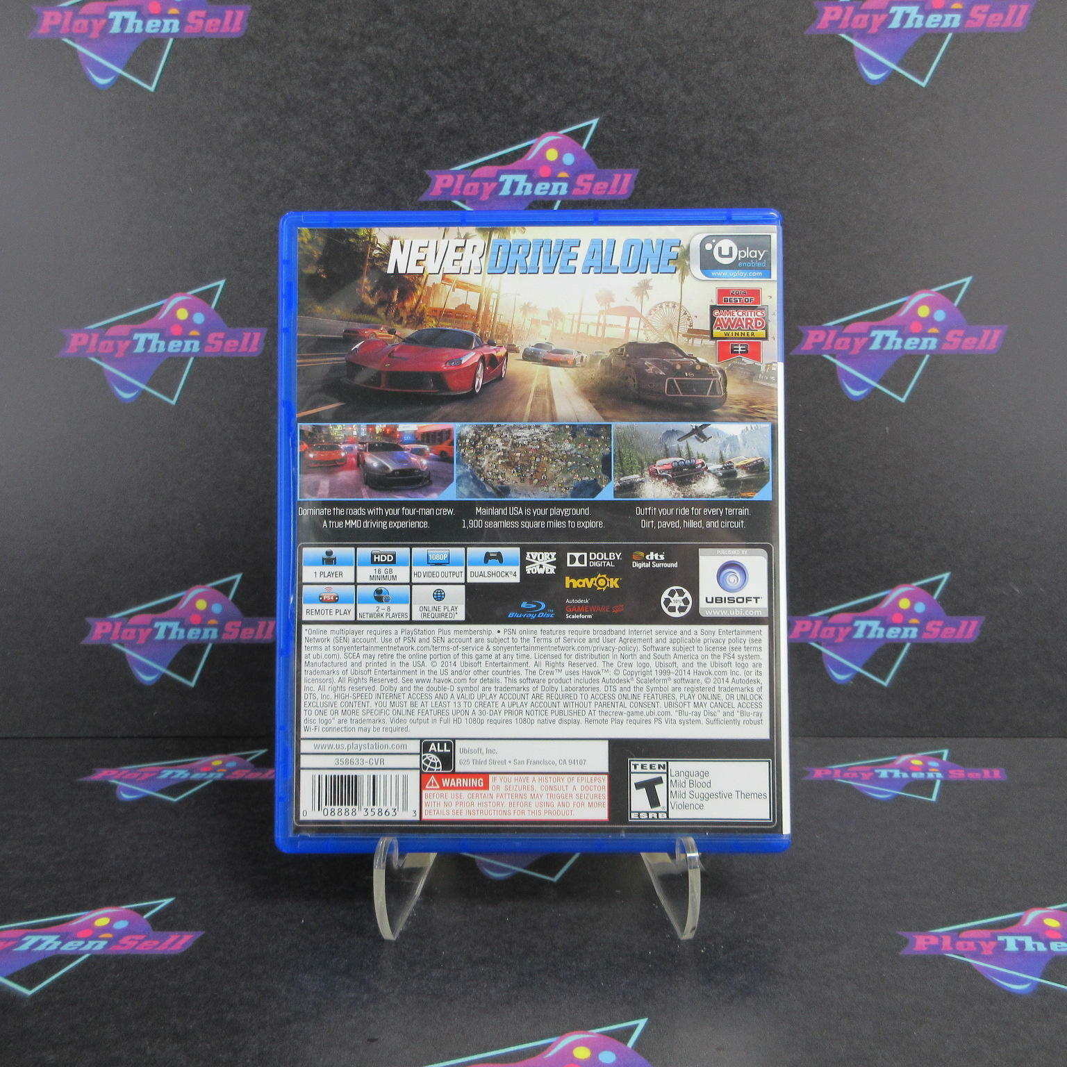 The Crew Limited Edition PS4 PlayStation 4 Complete - Excellent