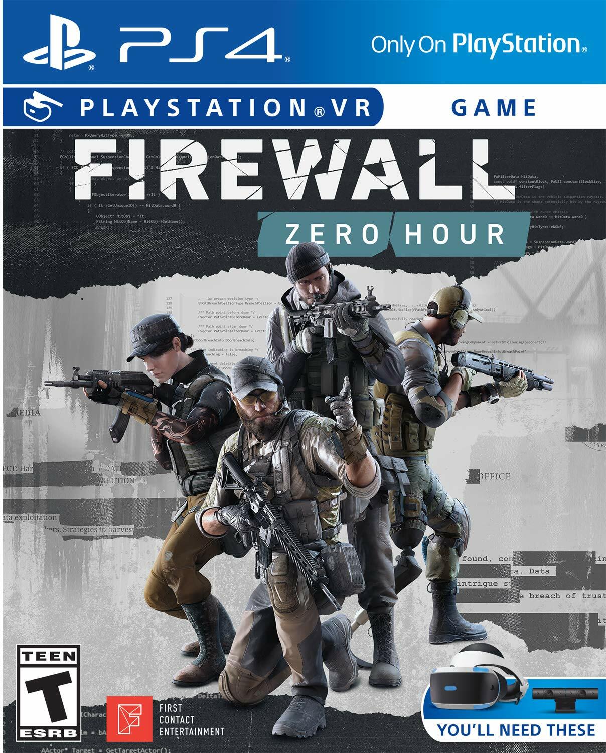 Firewall Zero Hour PS4 PlayStation 4 PSVR Complete - Excellent