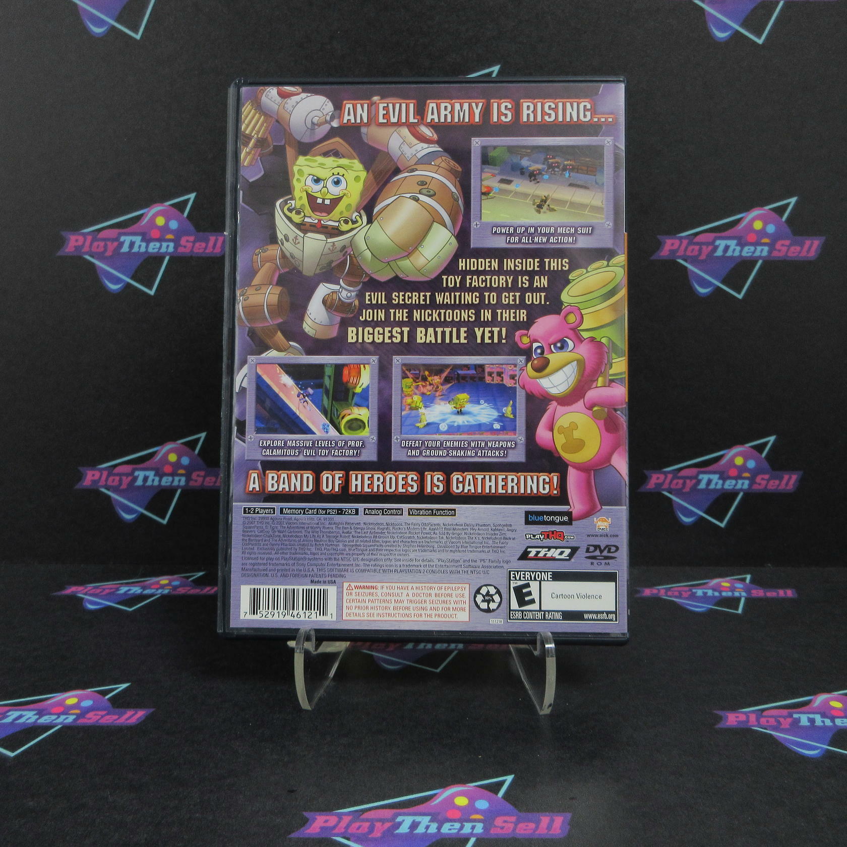 Nicktoons Attack of the Toybots PS2 PlayStation 2 - Like New
