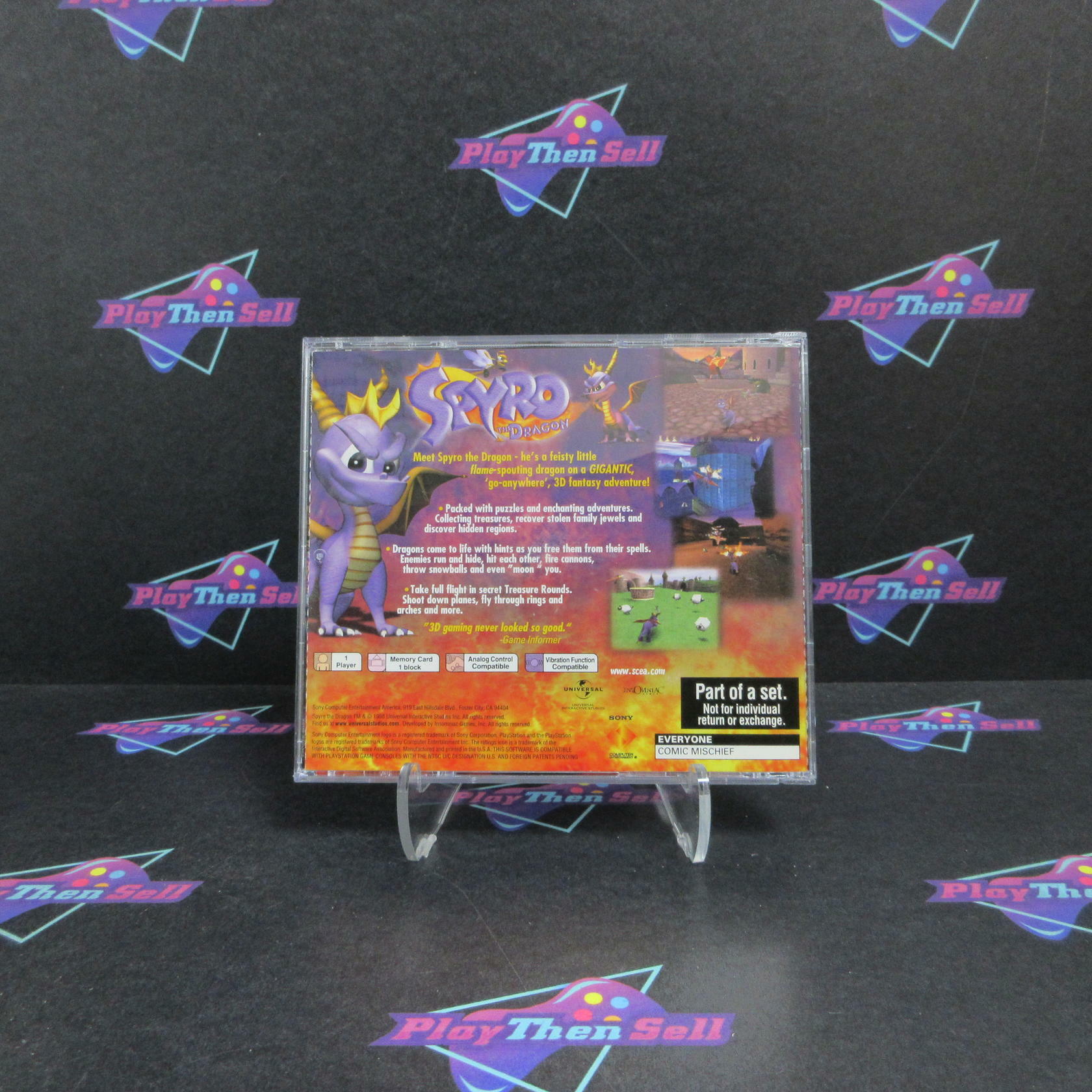 Spyro the Dragon Collector's Edition PS1 PlayStation 1 Complete - Excellent