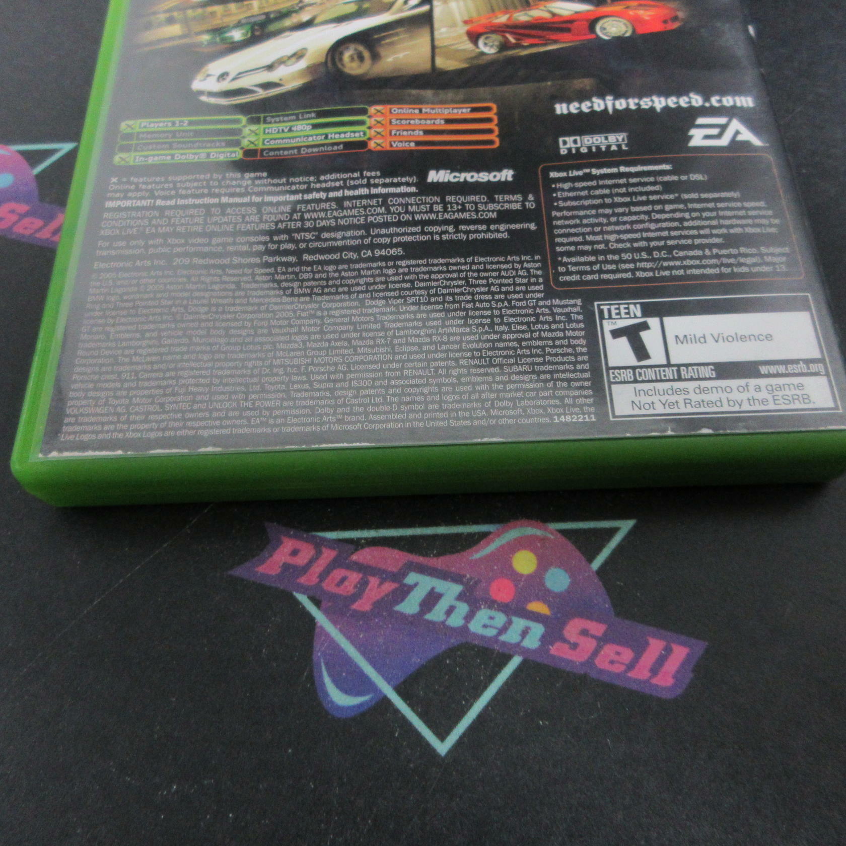 Need for Speed Most Wanted Xbox AD/NM - Very Good