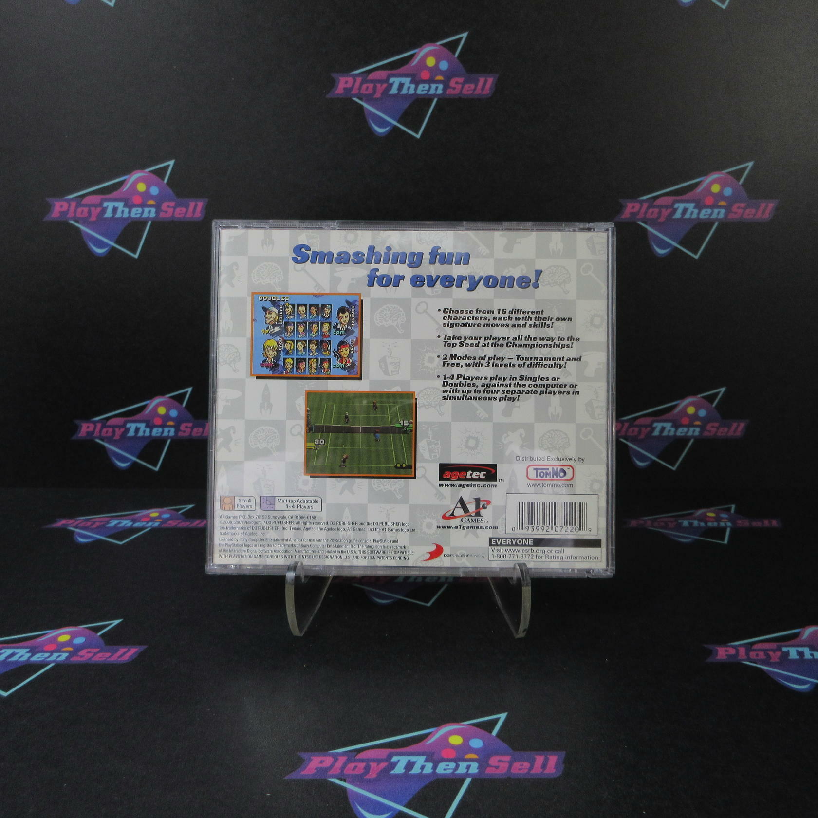 Tennis PS1 PlayStation 1 + Reg Card Complete - Excellent