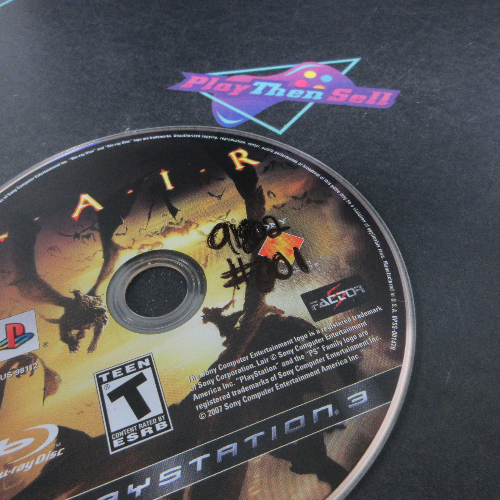 Lair PS3 PlayStation 3 AD/MD/DD + Reg Card Complete CIB - Very Good