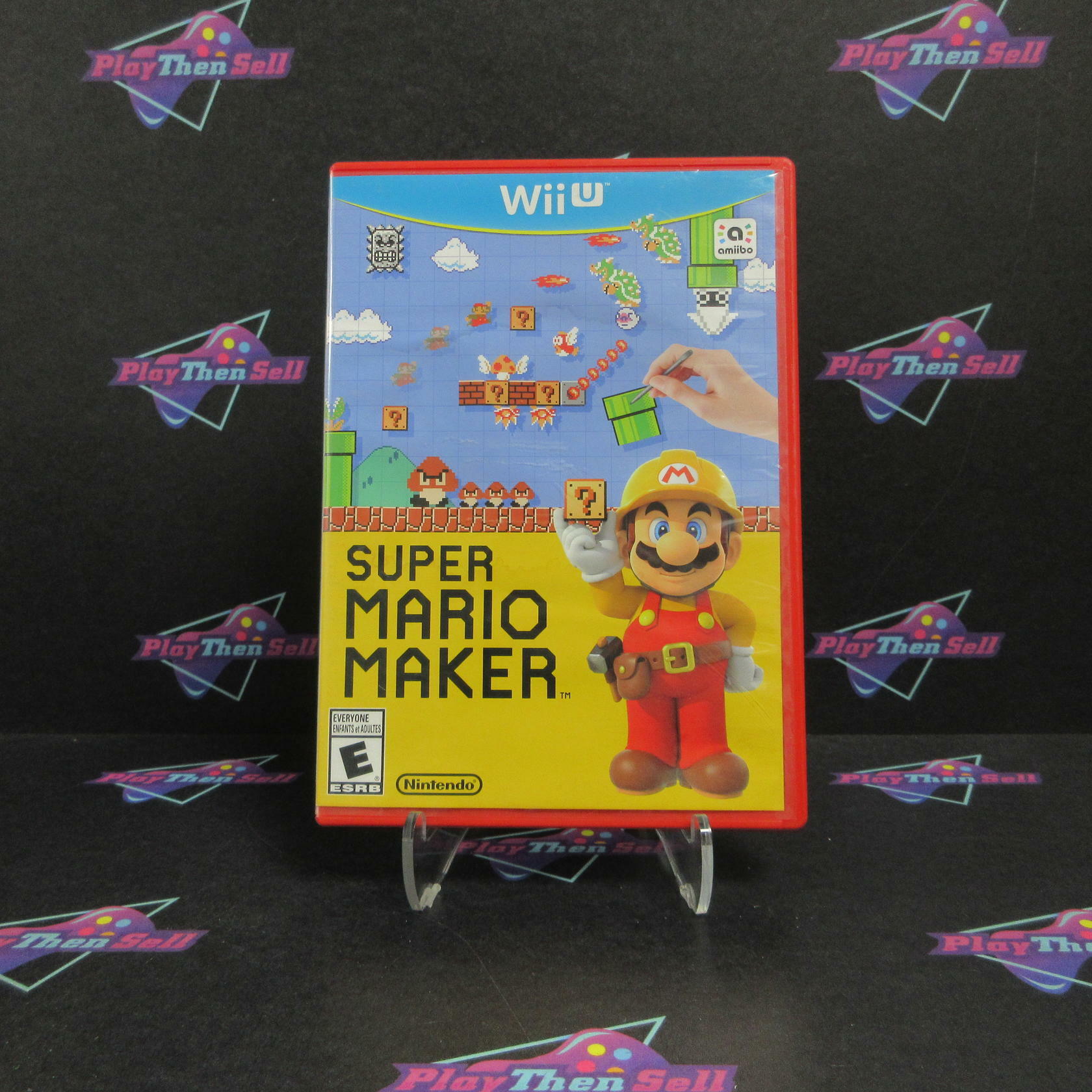 Super Mario Maker Nintendo Wii U AD Complete CIB - Very Good