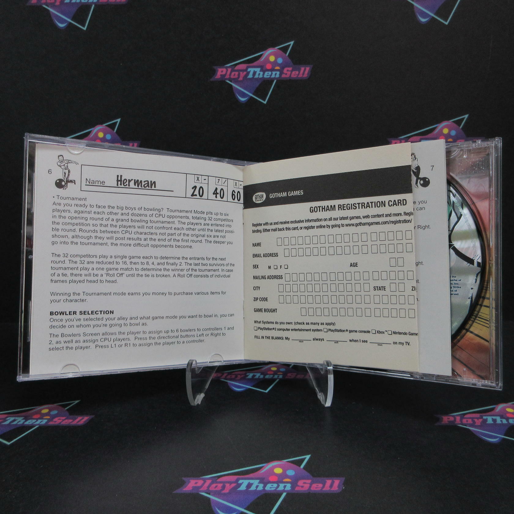 Big Strike Bowling PS1 PlayStation 1 + Reg Card Complete - Excellent