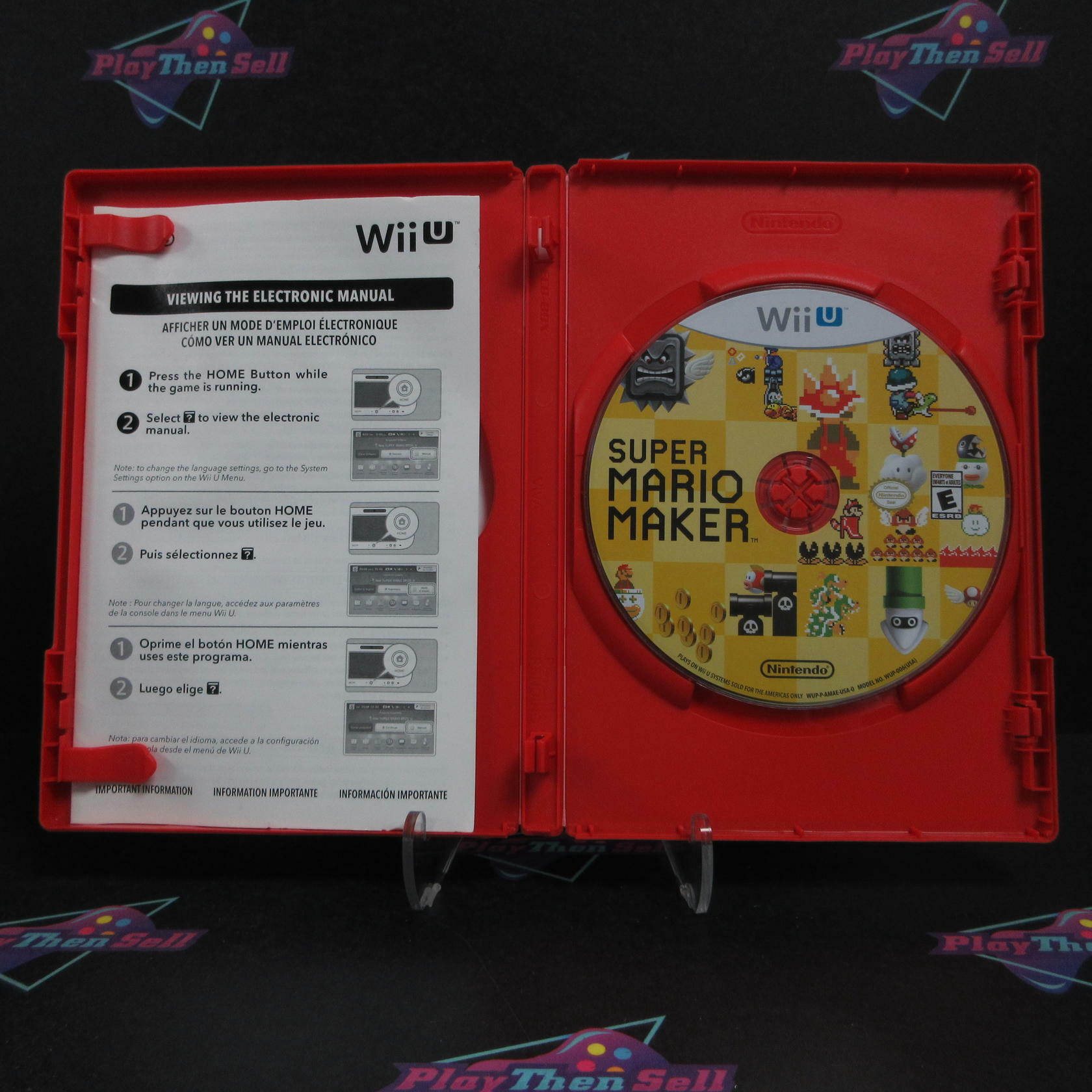 Super Mario Maker Nintendo Wii U AD Complete CIB - Very Good