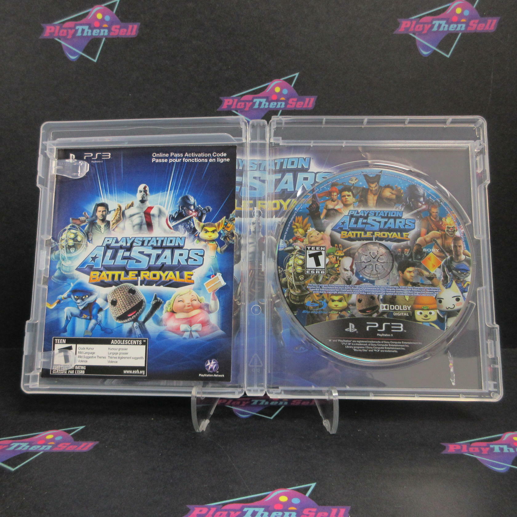 PlayStation All-Stars Battle Royale PS3 PlayStation 3 AD Complete CIB - Very Good