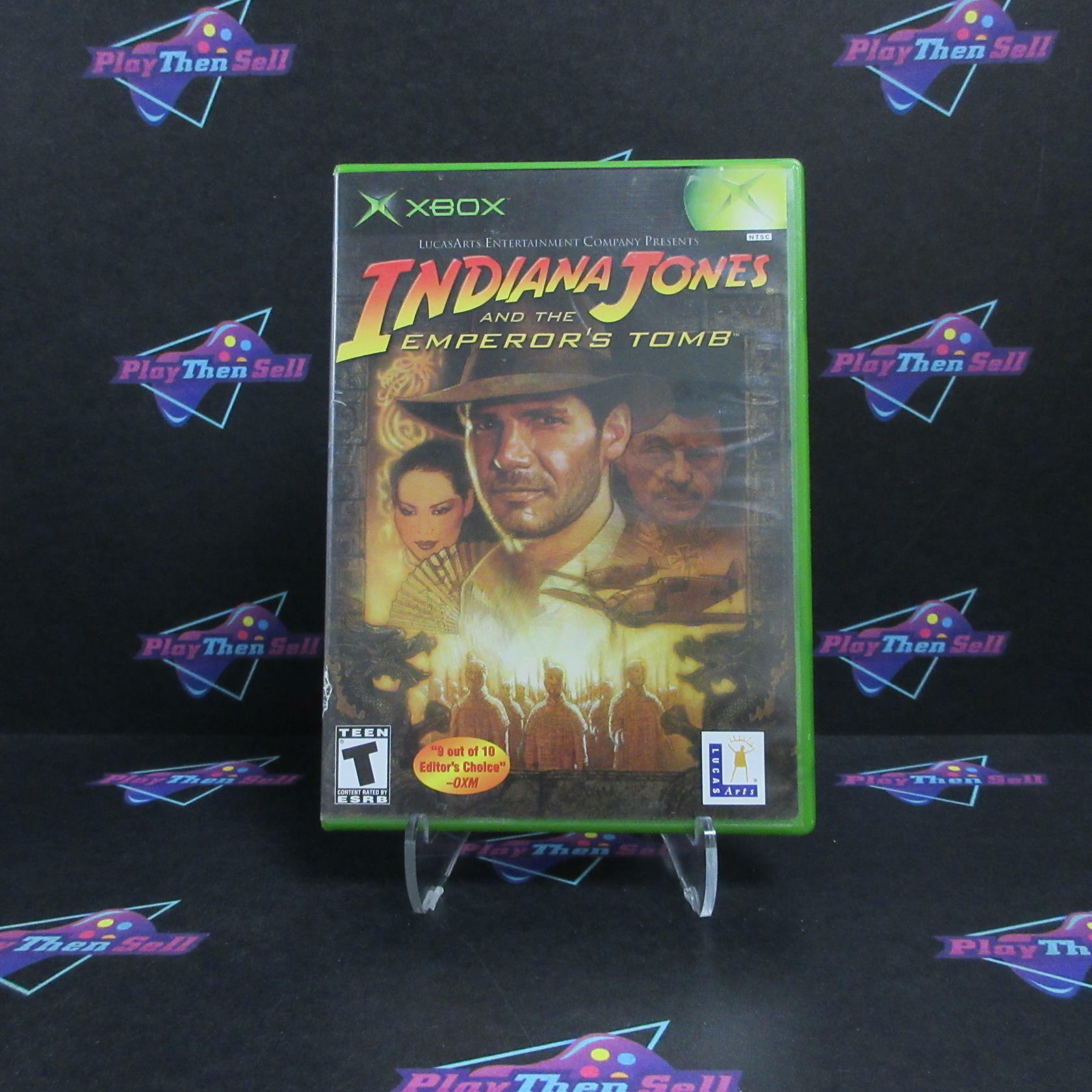 Indiana Jones and the Emperor's Tomb Xbox AD Complete CIB - Very Good