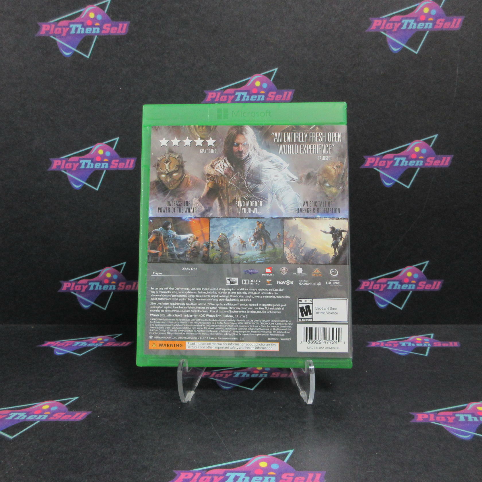 Middle Earth Shadow of Mordor GOTY Xbox One AD - Very Good