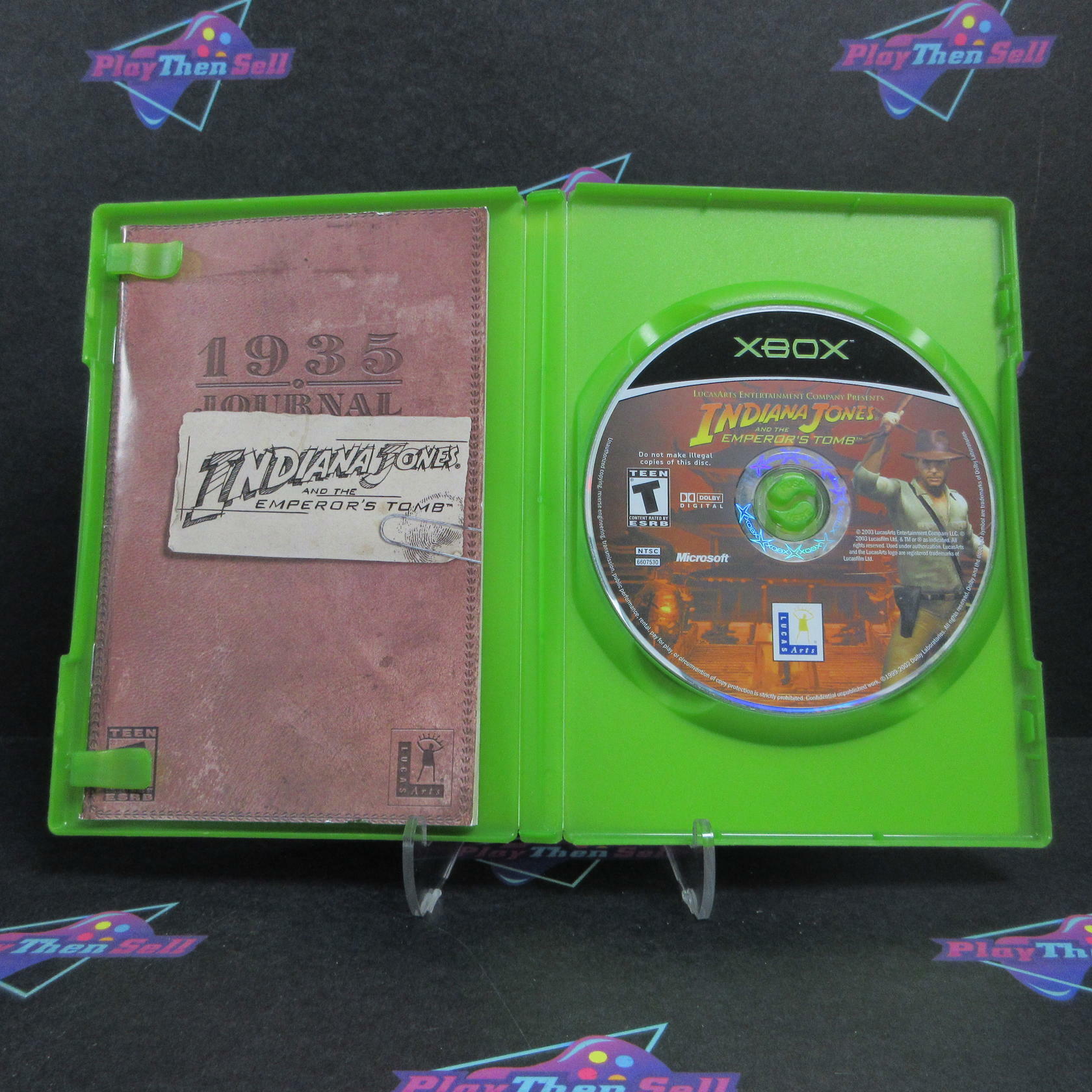 Indiana Jones and the Emperor's Tomb Xbox AD Complete CIB - Very Good