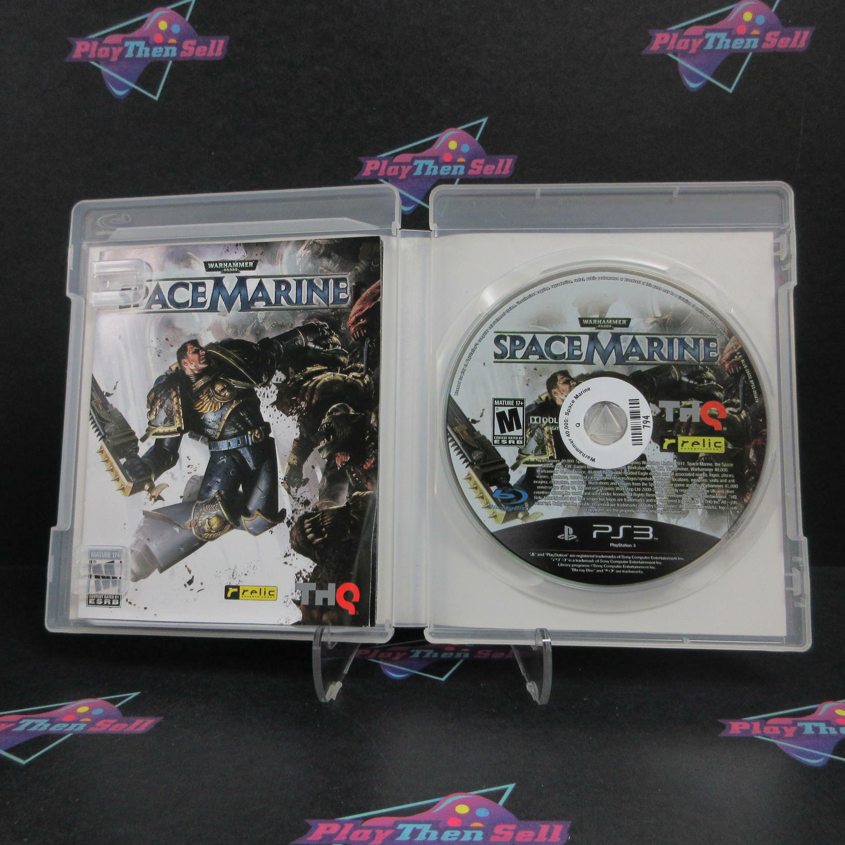 Warhammer 40000 Space Marine PS3 PlayStation 3 AD/DD Complete CIB - Very Good
