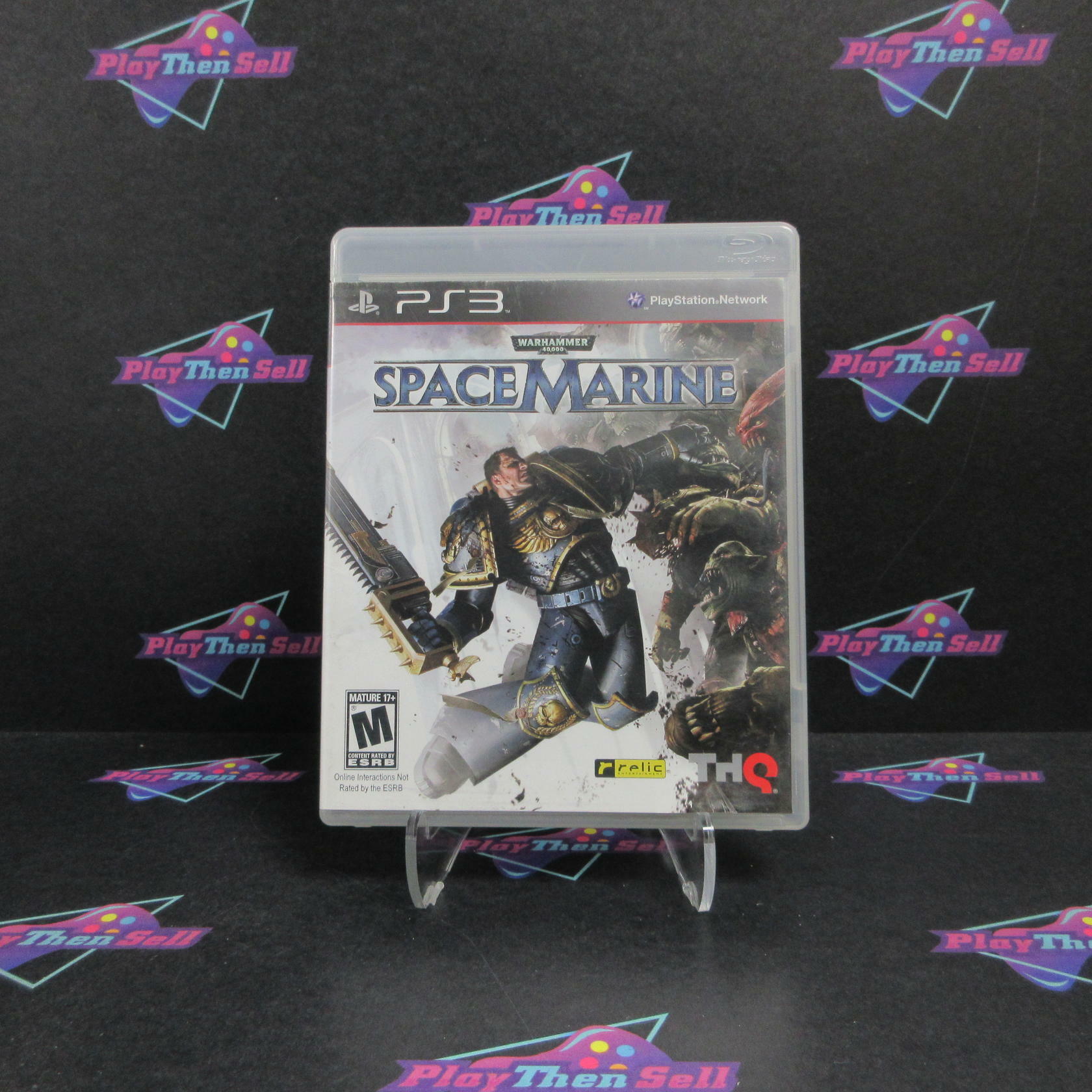 Warhammer 40000 Space Marine PS3 PlayStation 3 AD/DD Complete CIB - Very Good