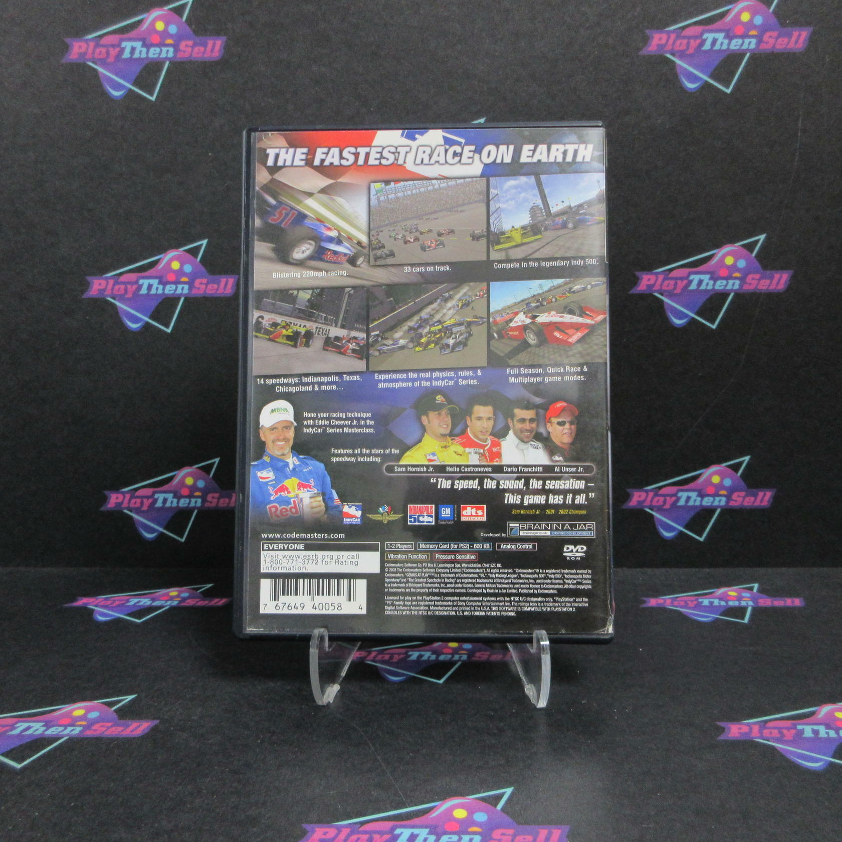 IndyCar Series PS2 PlayStation 2 AD Complete CIB - Very Good