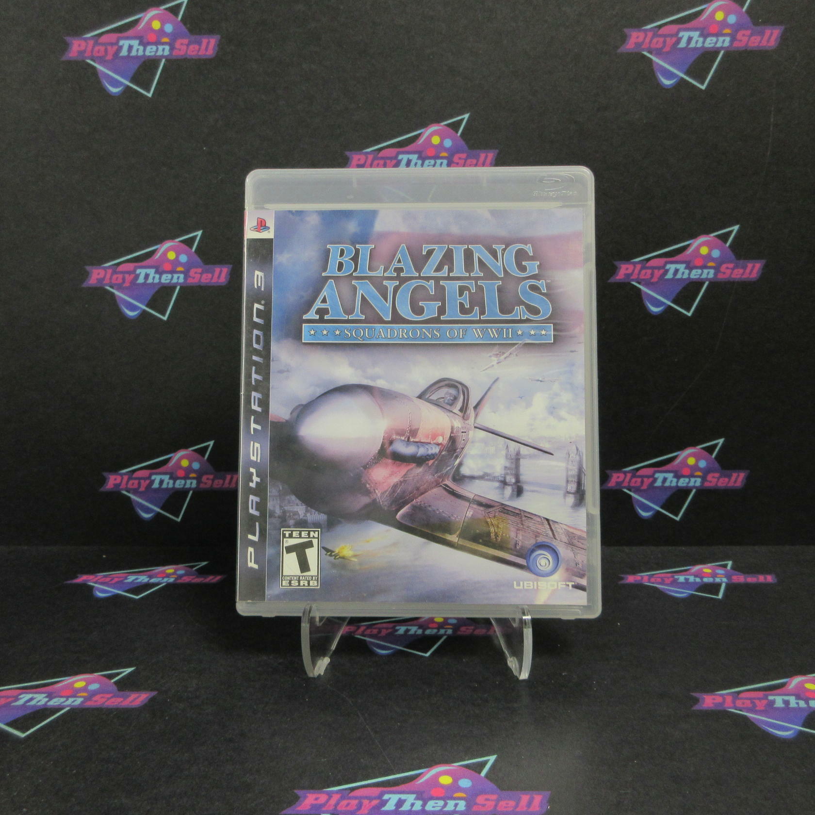 Blazing Angels Squadrons of WWII PS3 PlayStation 3 AD/DD Complete CIB - Very Good