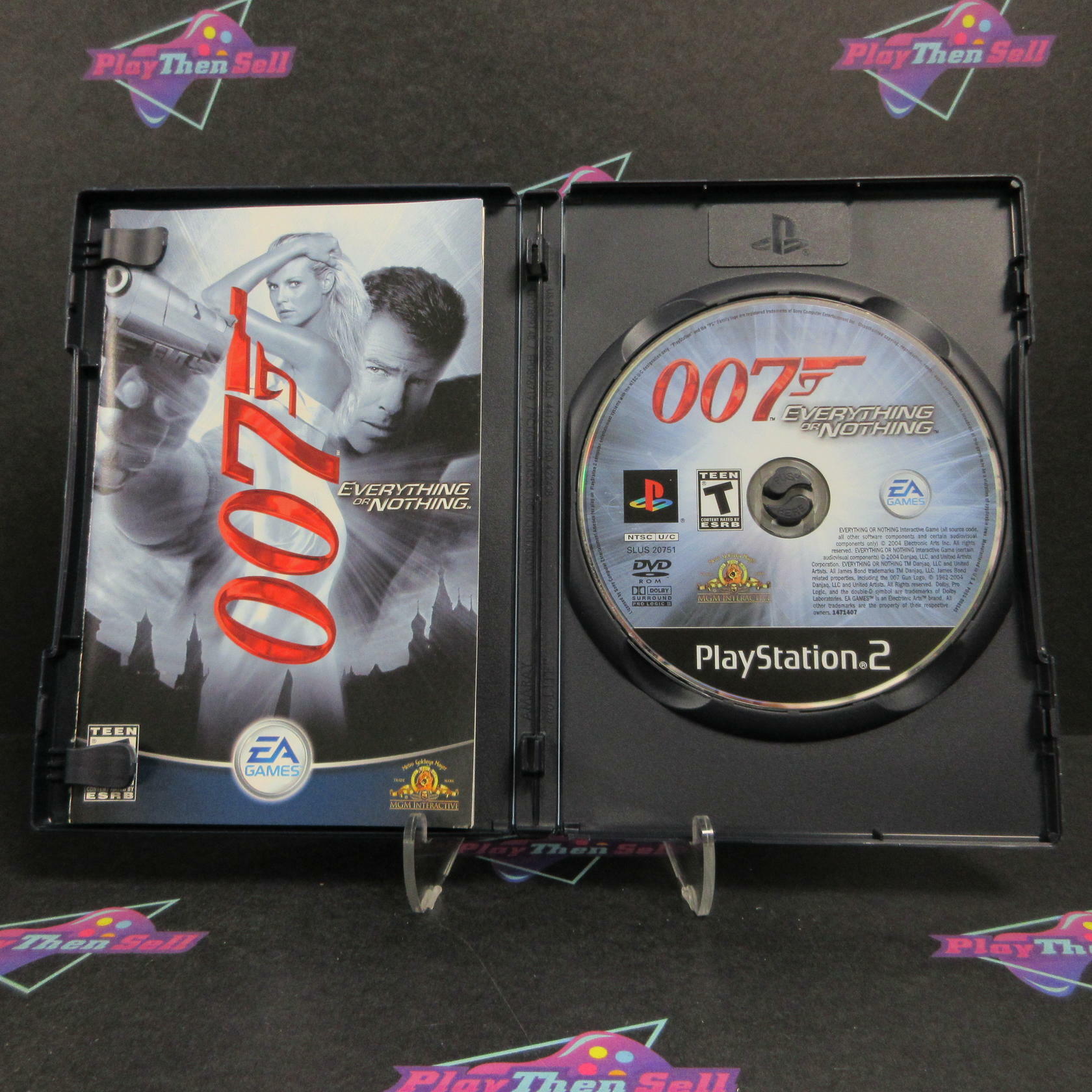James Bond 007 Everything or Nothing Rental Art PS2 PlayStation 2 Complete CIB - Very Good