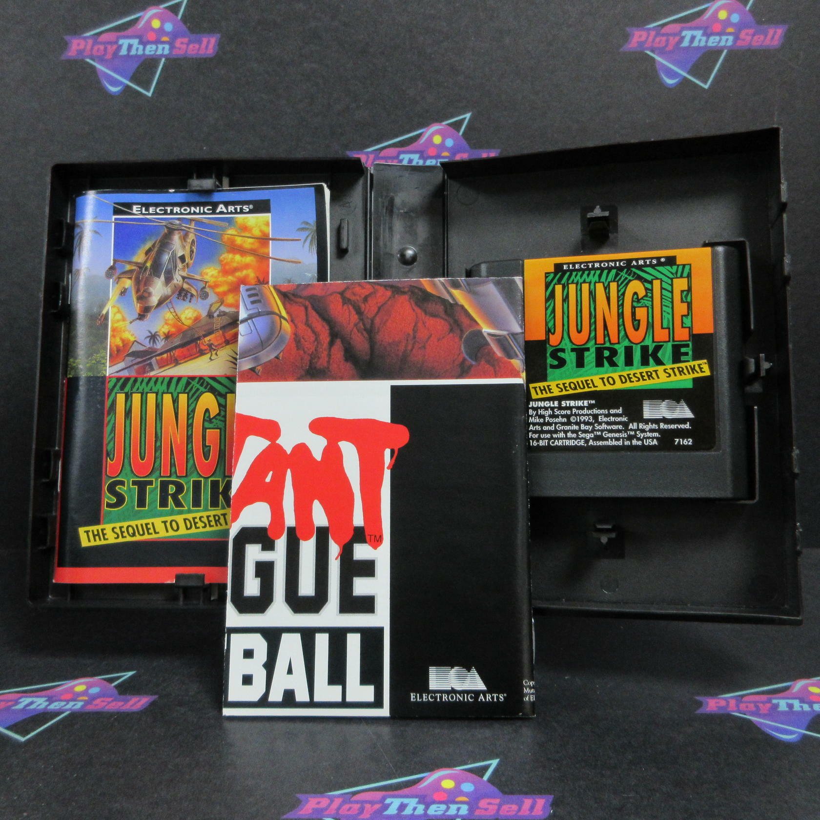 Jungle Strike Sega Genesis + Reg Card / Poster Complete - Refurbished