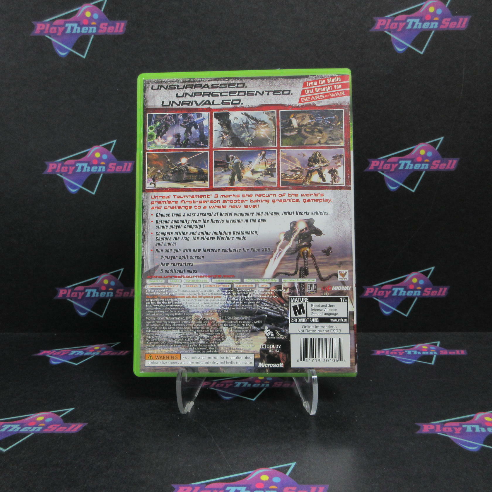 Unreal Tournament III Xbox 360 Complete - Excellent