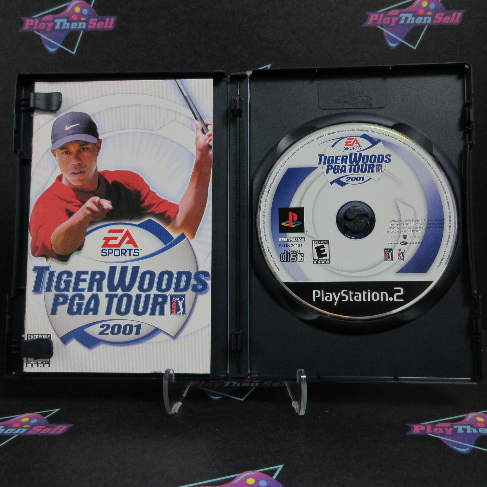 Tiger Woods PGA Tour 2001 PS2 PlayStation 2 + Reg Card Complete - Excellent