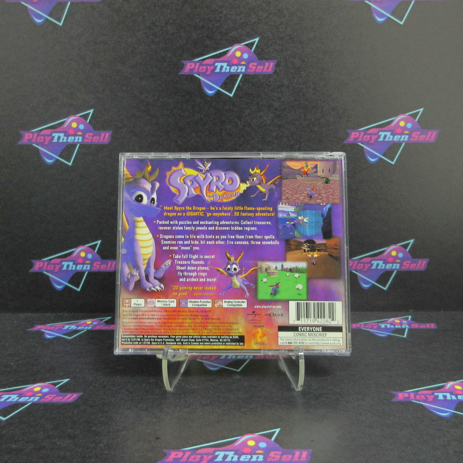 Spyro the Dragon PS1 PlayStation 1 Complete - Excellent