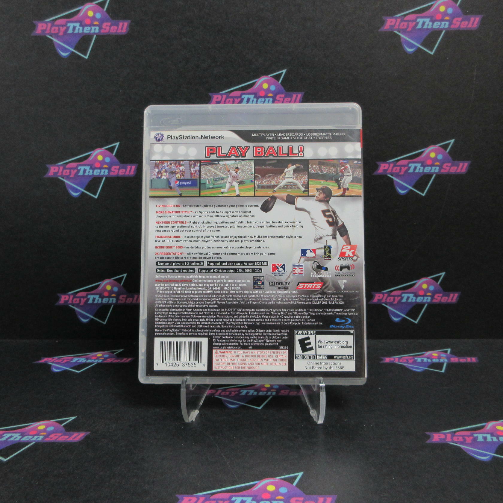 Major League Baseball 2K9 PS3 PlayStation 3 Complete - Excellent